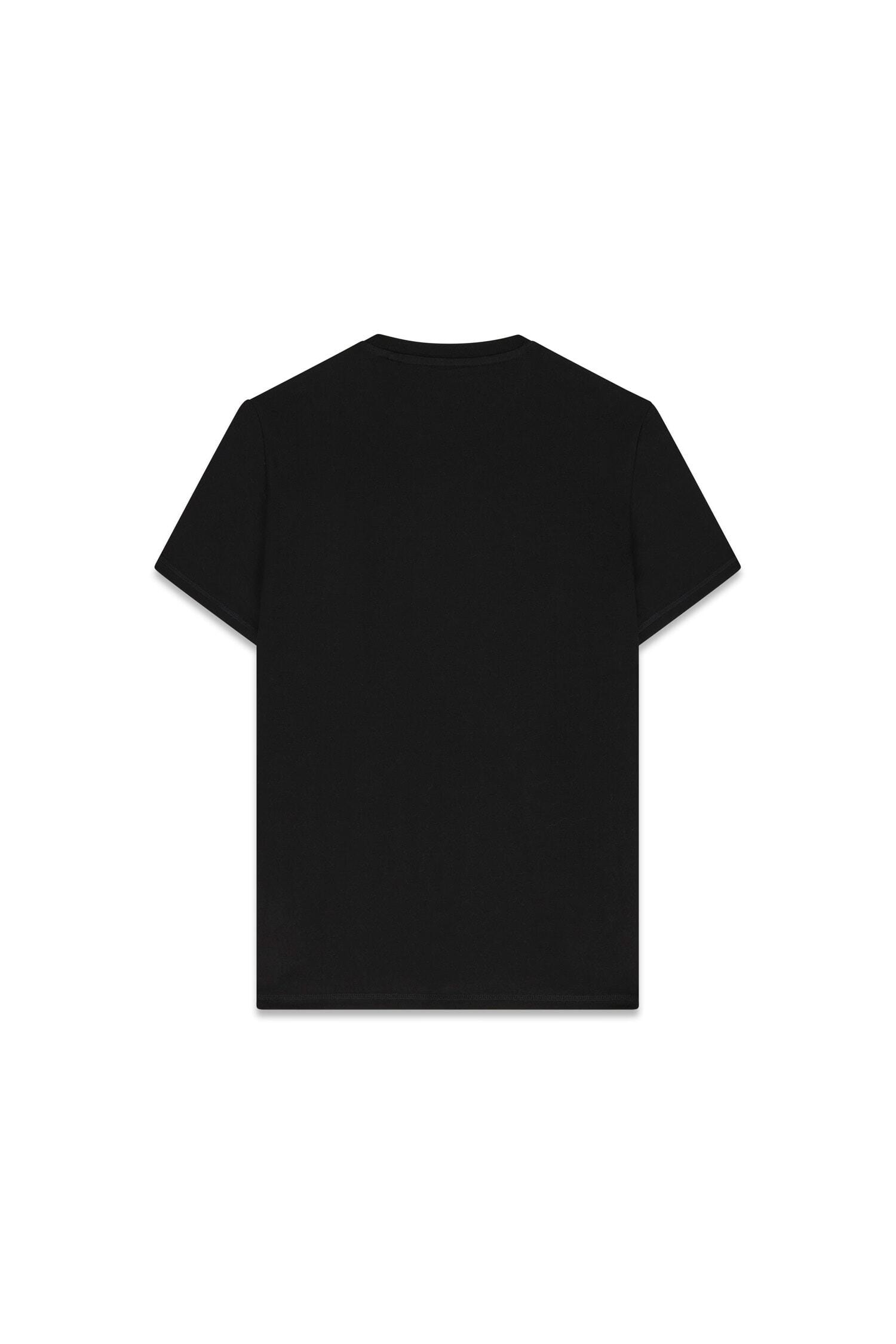 Guess T-Shirt »TRIANGLE SPRAY TEE« Rundhalsausschnitt, Baumwoll-Mix, Slim Fit