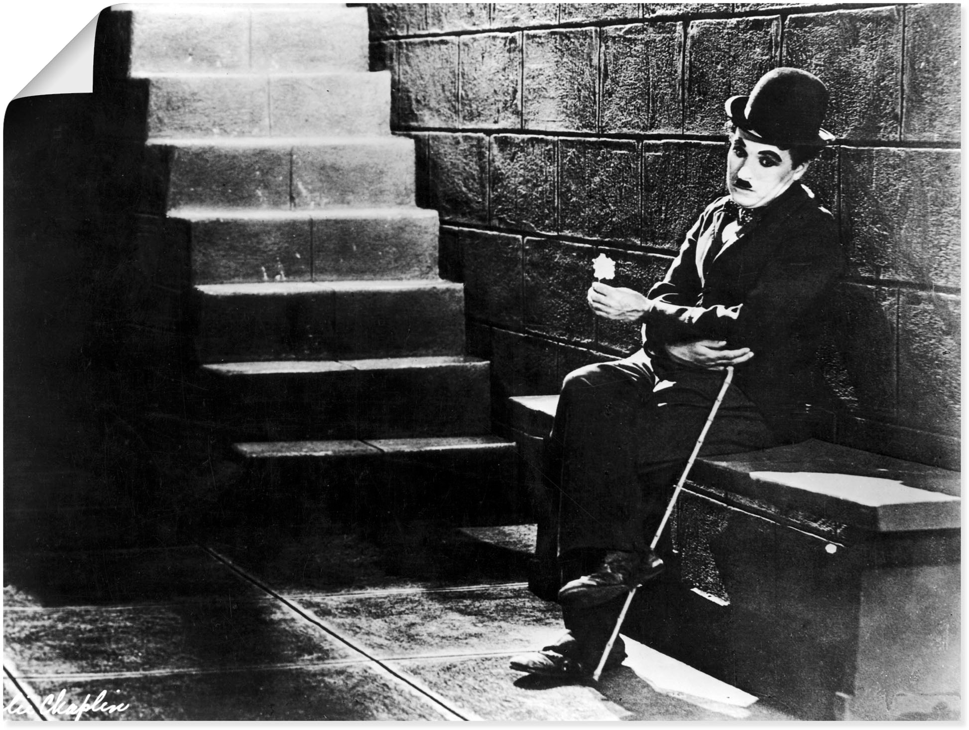 Wandbild »Charlie Chaplin - Lichter der Großstadt 1931«, Stars, (1 St.), als Poster,...