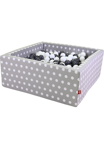 Knorrtoys® Bällebad »Soft, Grey White Dots«, eckig mit 100 Bällen Grey/creme; Made in... kaufen