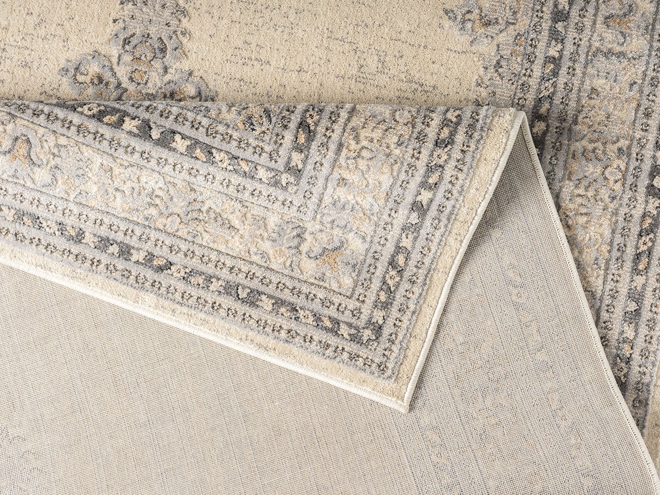 OTTO home Teppich »Banli, Vintage-Look, Orient-Optik« rechteckig 9 mm Höhe dezenter Glanz, Schrumpf-Garn-Effekt, Wohnzimmer, Schlafzimmer