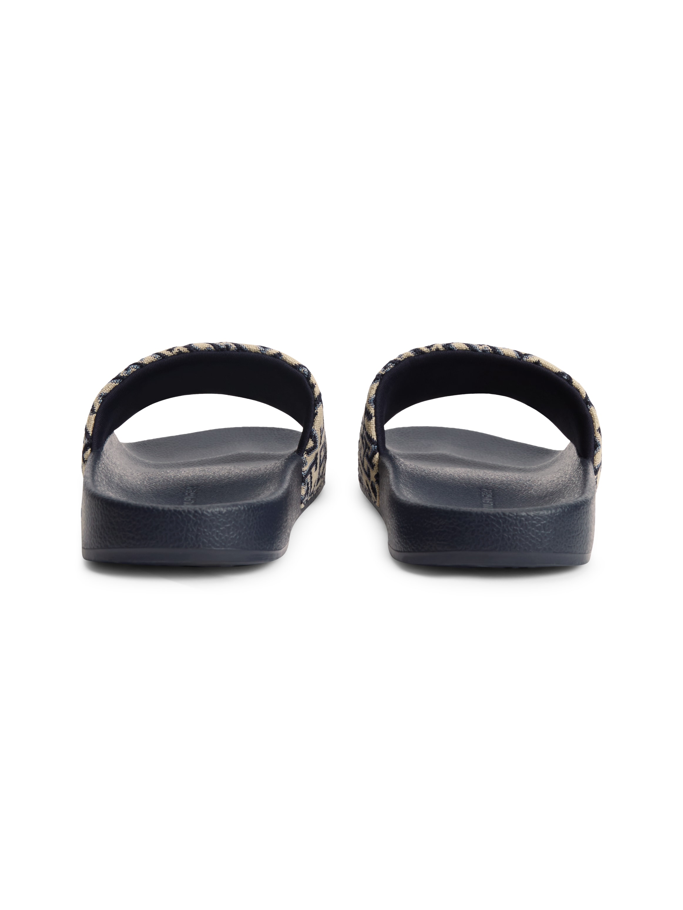 Tommy Hilfiger Pantolette »TH MONOGRAM POOL SLIDE«  Sommerschuh, Strandschuh mit logobedruckter Bandage