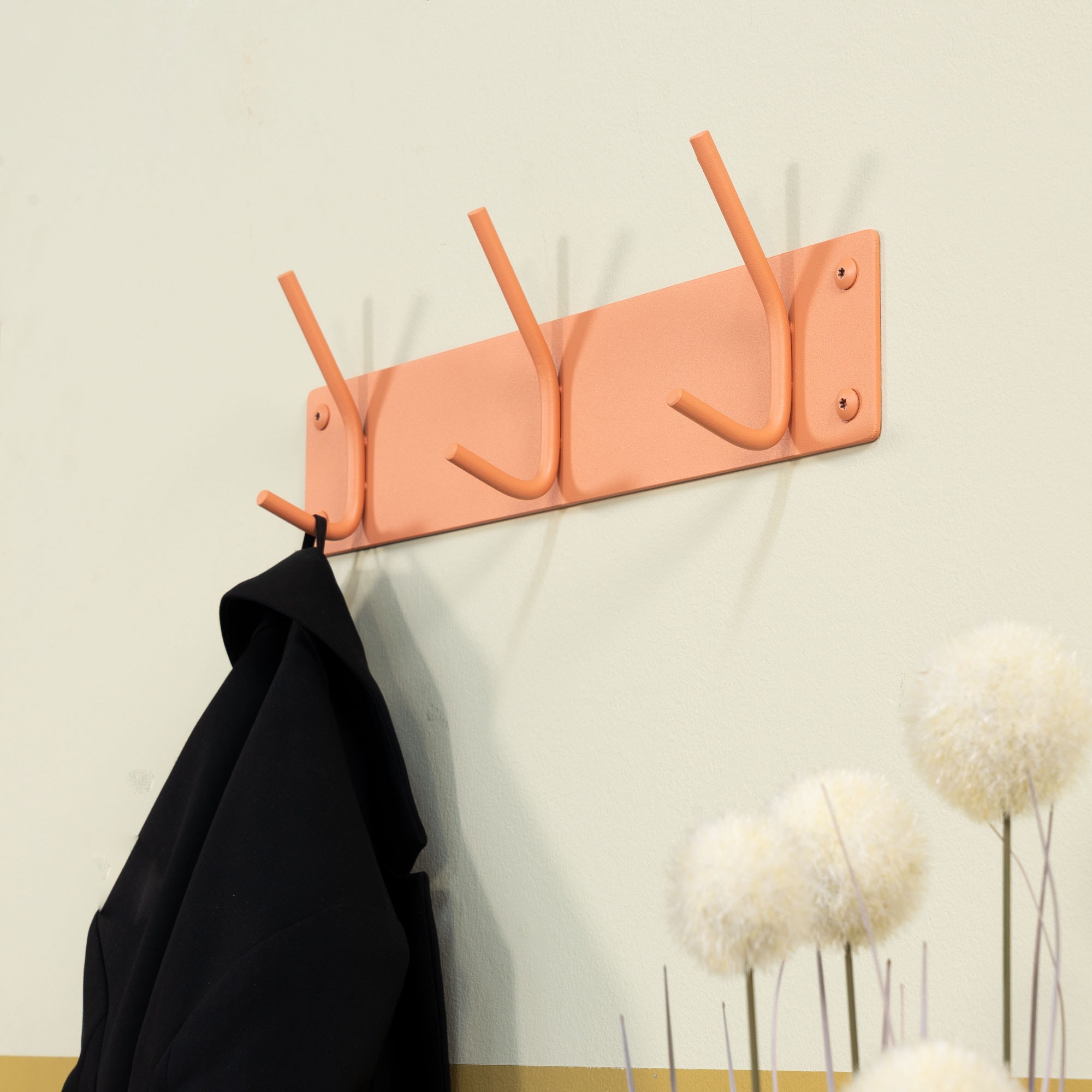 Spinder Design Garderobenhaken Metall, Zeitloses Design, 3 Haken, Breite 40 cm