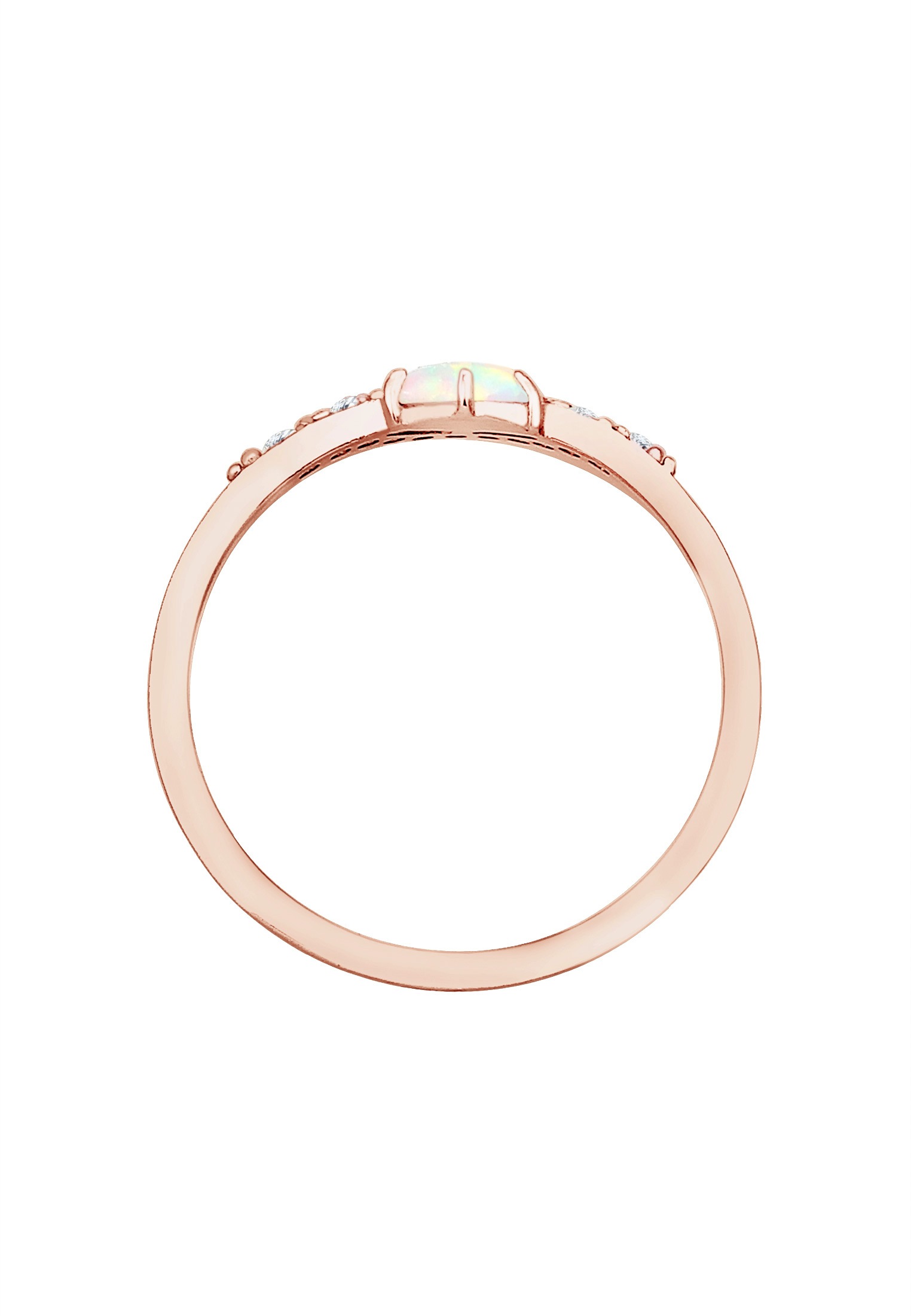 Elli Verlobungsring »Ring Elli Ring Vintage Design Zirkonia Marquise Opal 925er Silber«
