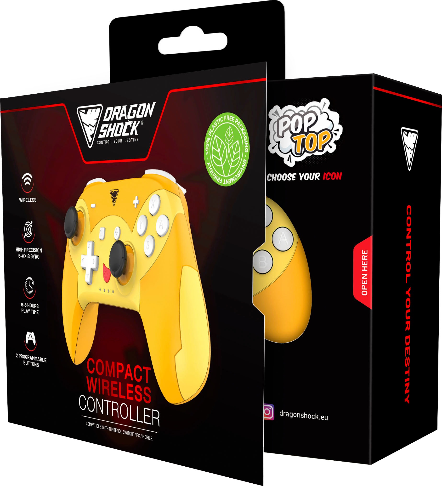 DRAGONSHOCK Controller »Poptop Wireless für Nintendo Switch«