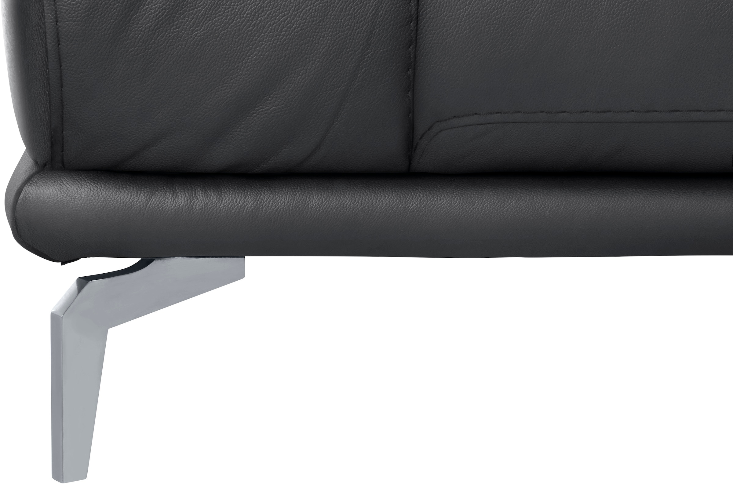 W.SCHILLIG 2-Sitzer »montanaa Designsofa, bequem, Breite 192cm, Federkern« mit Metallfüßen in Silber matt, Breite 192 cm