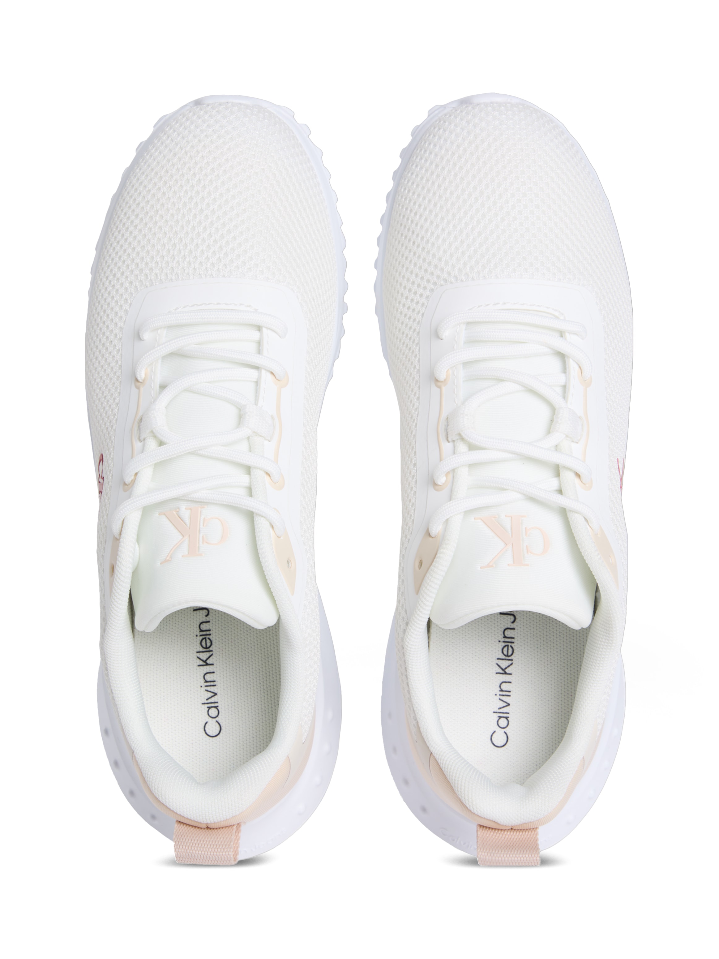 Calvin Klein Jeans Sneaker »EVA RUNNER L-UP MIX MESH LOGO CK«, Schnürschuh, Freizeitschuh, Halbschuh mit CK Logo an der Seite