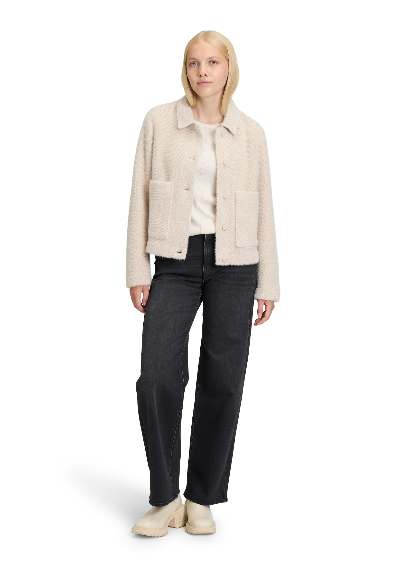 Betty&Co Outdoorjacke »Casual-Jacke mit Kragen«