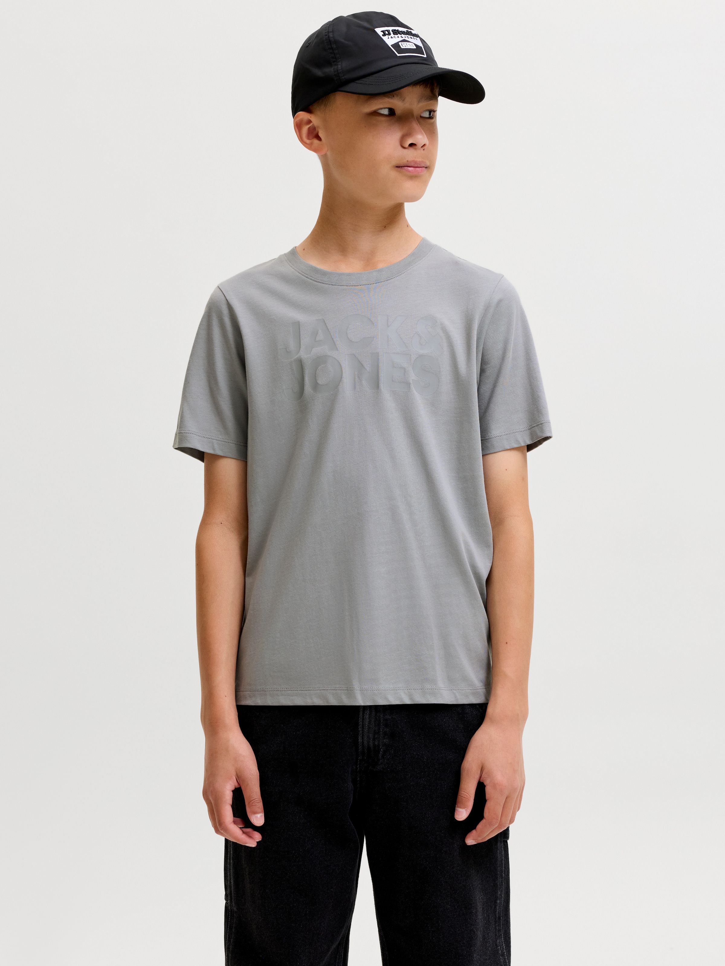 Jack & Jones Junior »JJECORP stylisch, atmungsaktiv, pflegeleicht« bedruckt, casual, regular fit, Jersey, Rundhals