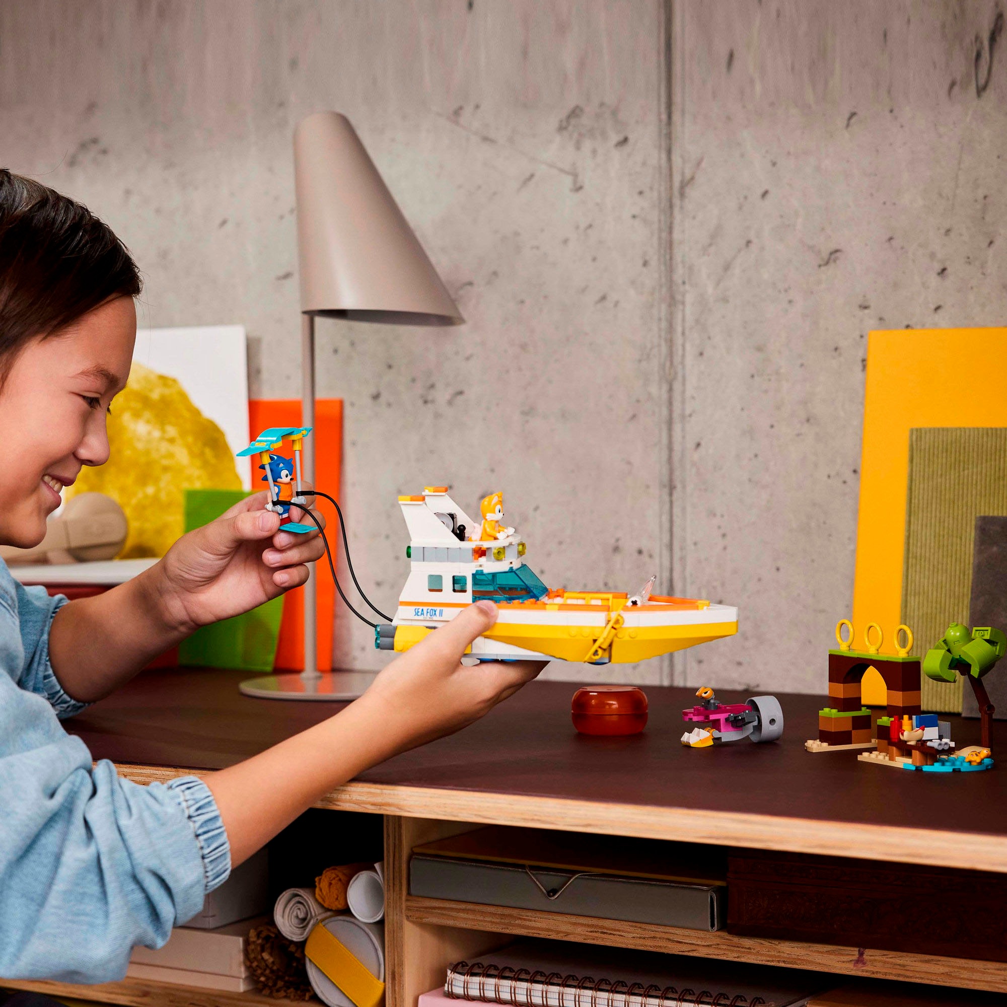 LEGO® Konstruktionsspielsteine »Tails‘ Abenteuerboot (76997), LEGO Sonic«, (393 St.), Made in Europe