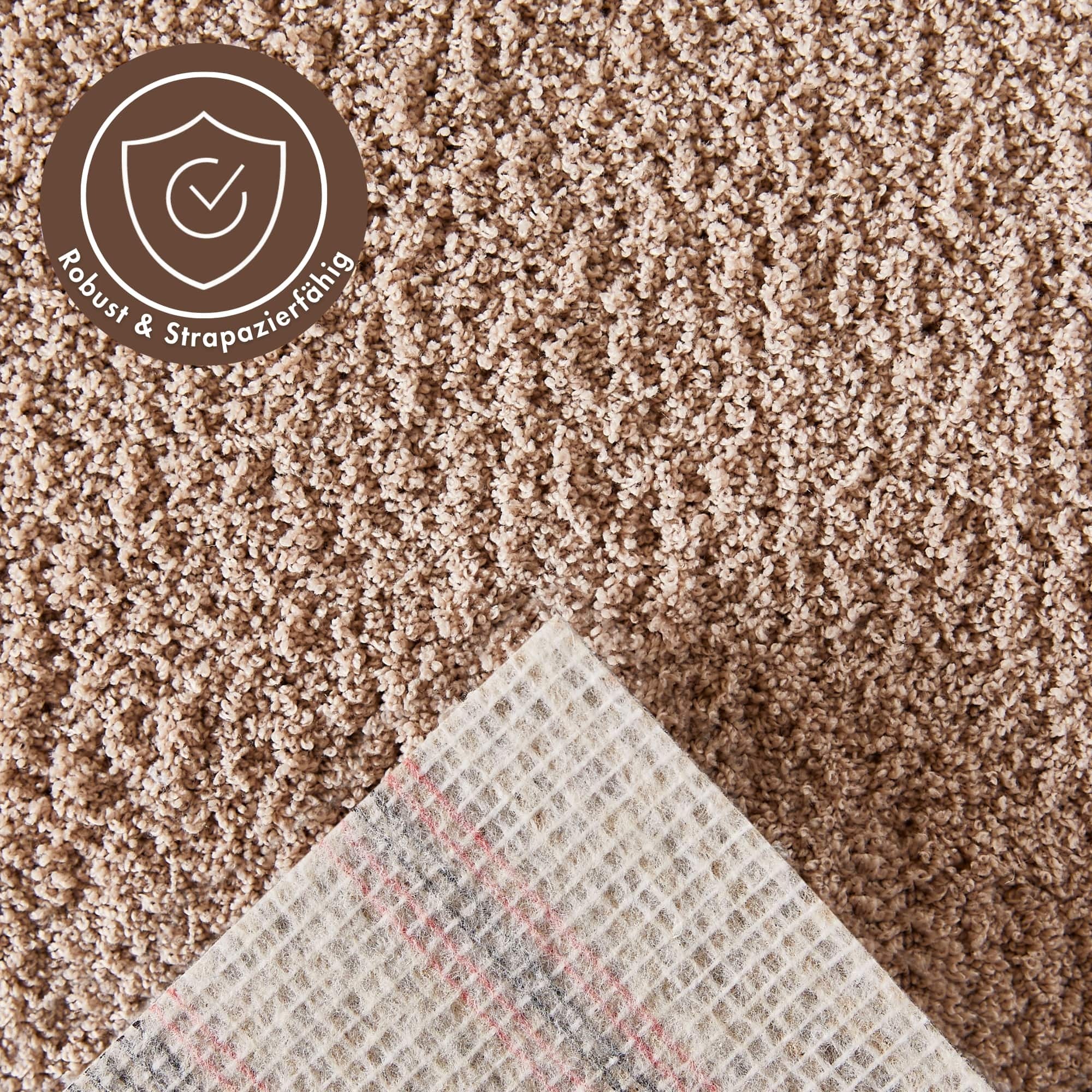 Andiamo Teppichboden »Softness, Velours, Made in Belgium«, rechteckig, 17 mm Höhe, Uni Farben, Breite 400 cm, besonders weich, Wohnzimmer, Schlafzimmer