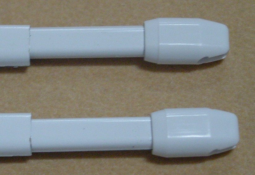 GARESA Vitragenstange, ausziehbar-Fixmaß, 2 Stück