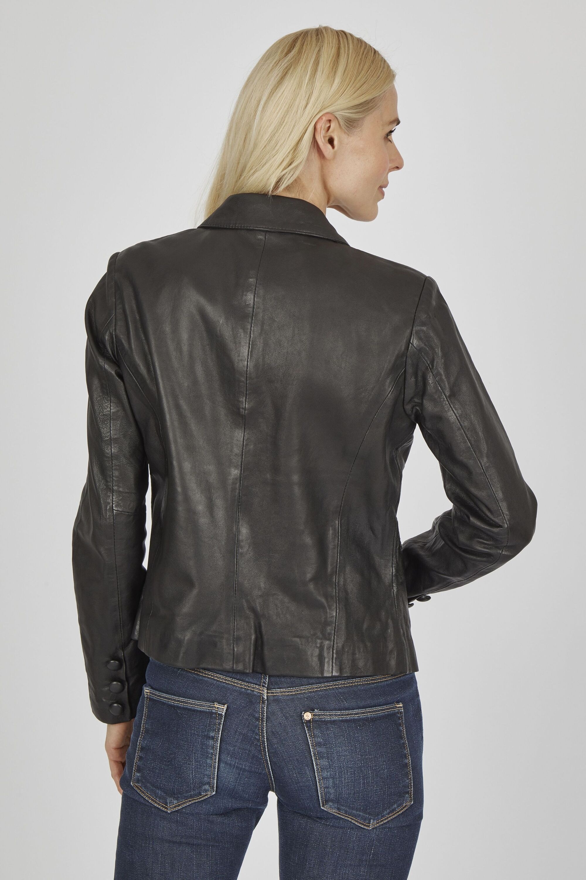 7eleven Bikerjacke »SEFAYE« ohne Kapuze mit Reverskragen und Knöpfen
