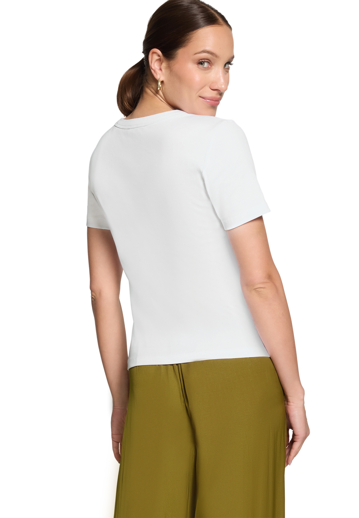 Zero Rundhalsshirt »Basic Shirt kurzarm«
