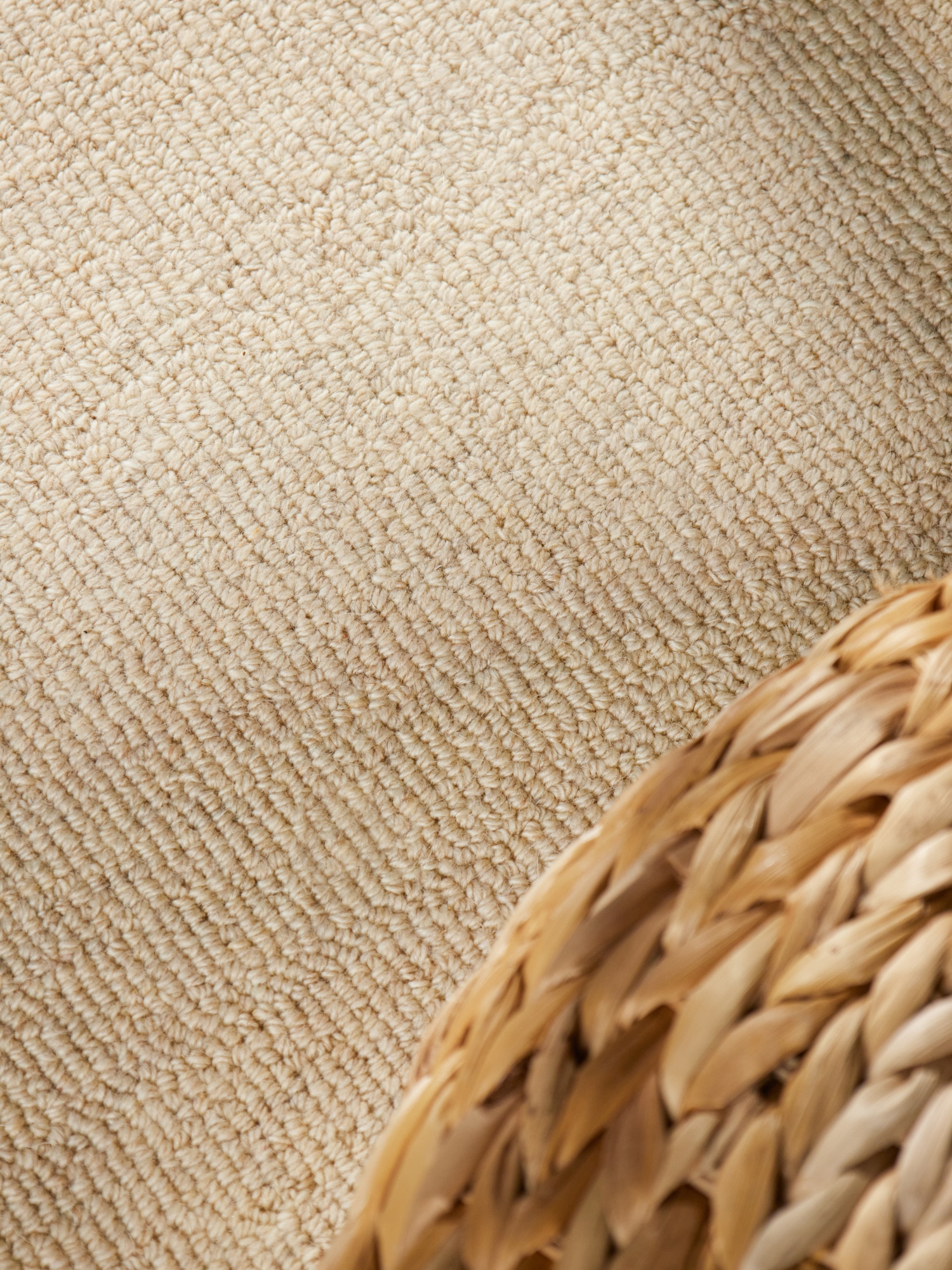 ELLE DECORATION Wollteppich »Knots« rechteckig 13 mm Höhe Handtuft, Wolle, Feines Bouclé, Wohnzimmer, Schlafzimmer, Natur