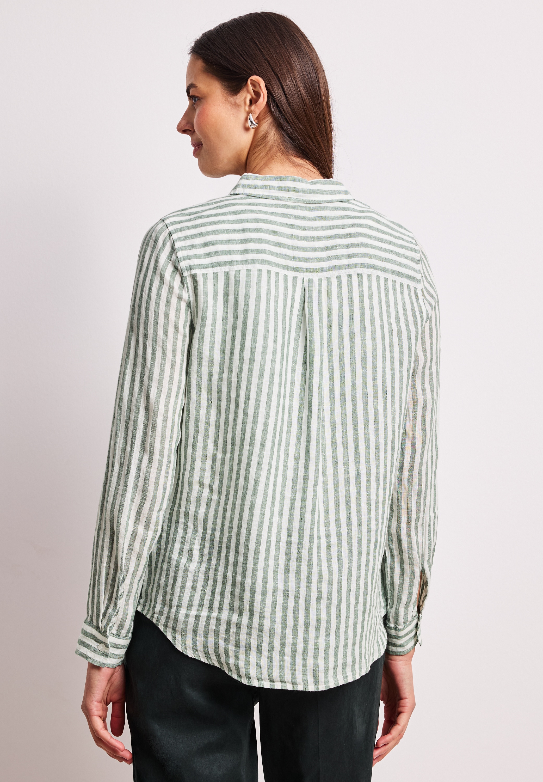 STREET ONE Hemdbluse mit Streifen Muster