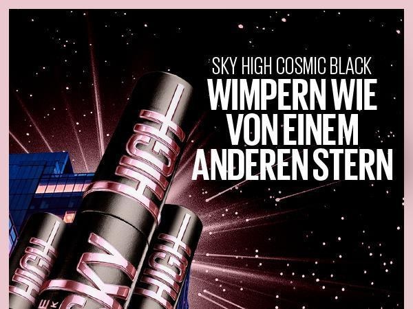 MAYBELLINE NEW YORK Mascara »Lash Sensational Sky High DP« mit kosmisch schwarzem Effekt