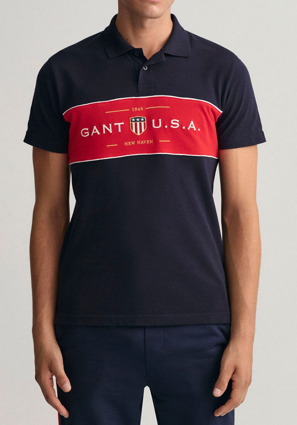 Gant Poloshirt »D1. Banner Shield SS Rugger«, mit GANT-Stickerei auf Brusthöhe kaufen