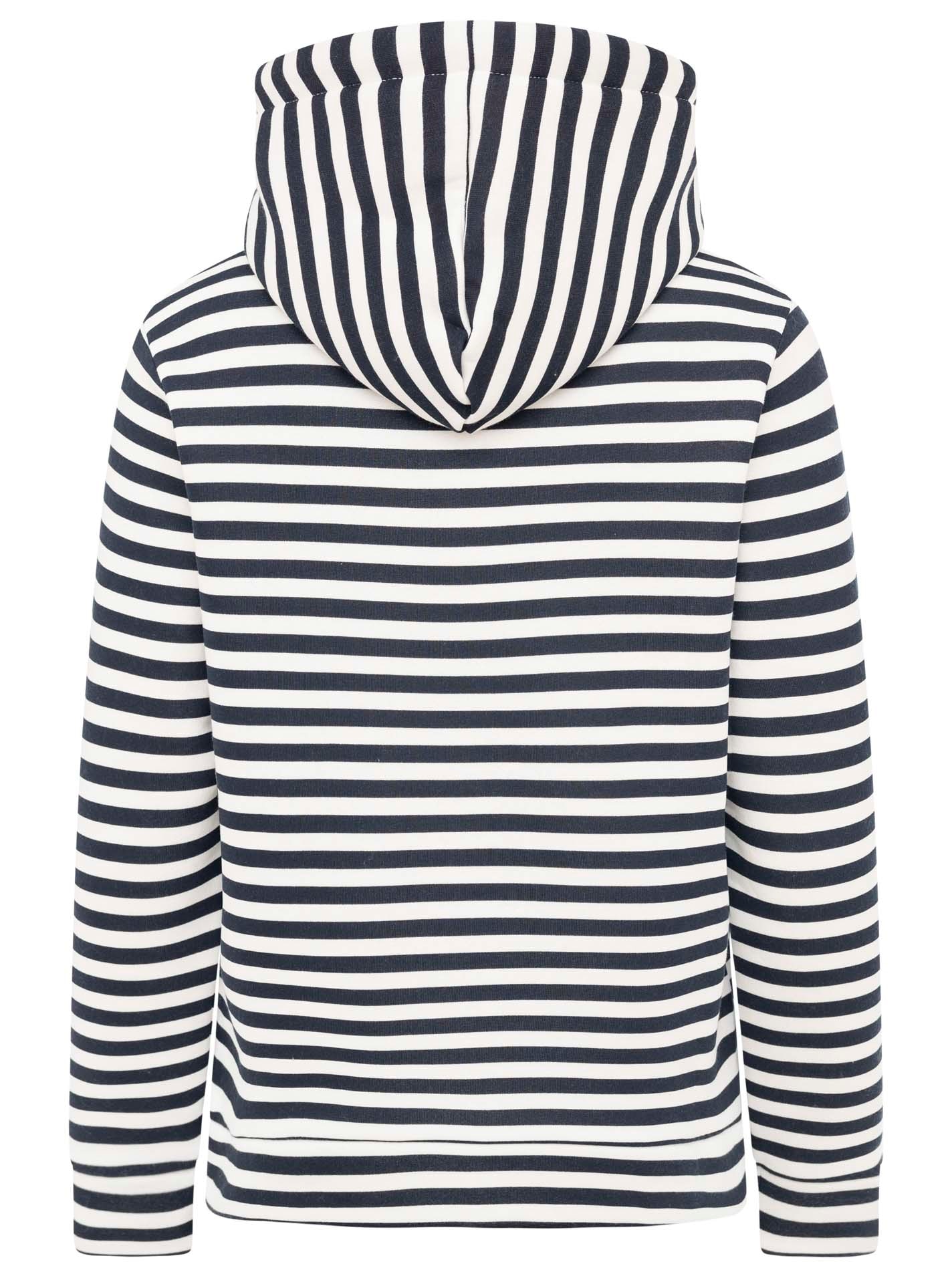 Zwillingsherz Kapuzensweatshirt »"Streifen Strandglück"«, gestreift, mit Strandglück Stickerer und Anker