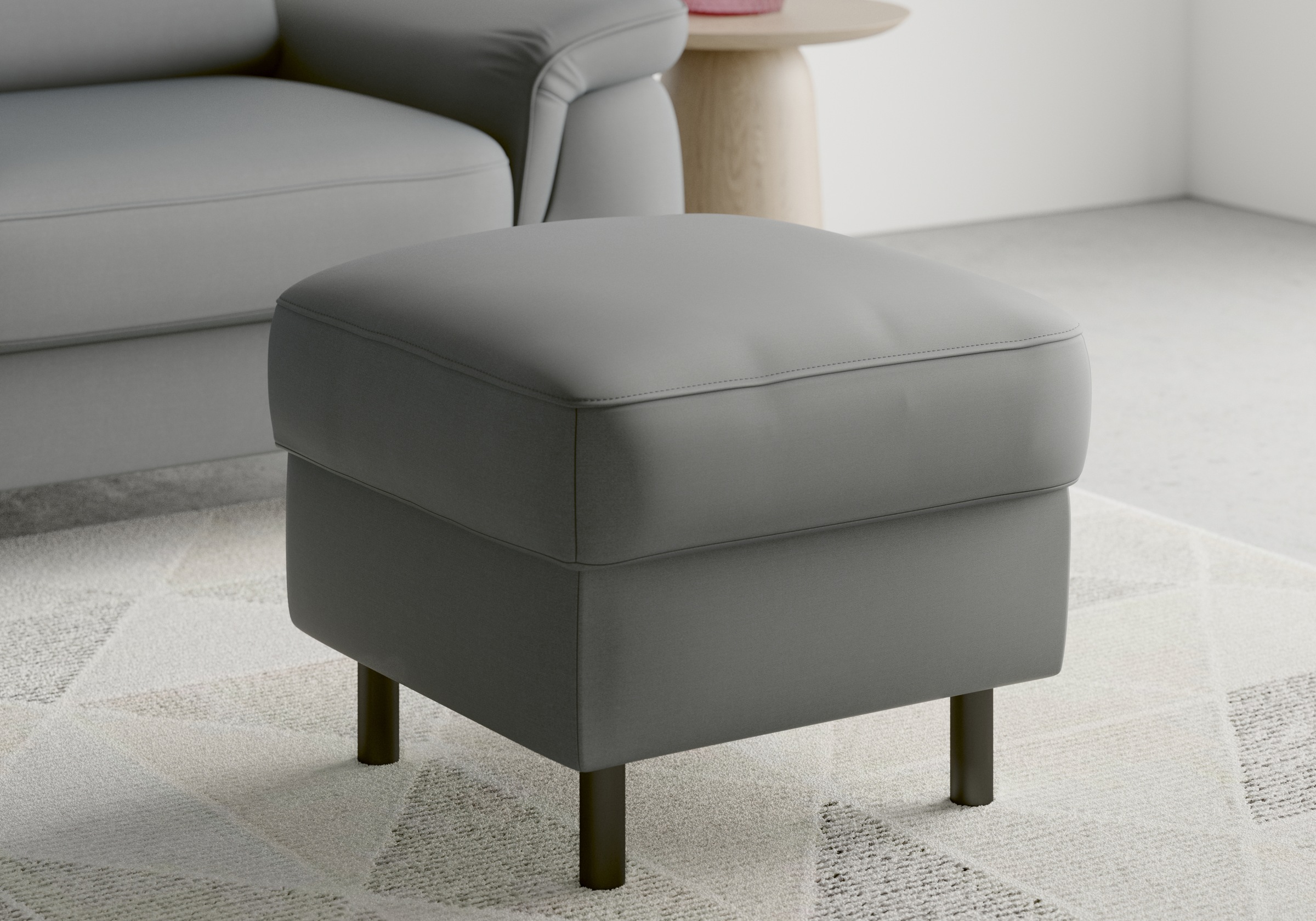 sit&more Stauraumhocker »Sinatra«, Sitzfläche ist abnehmbar, mattschwarze Metallfüße