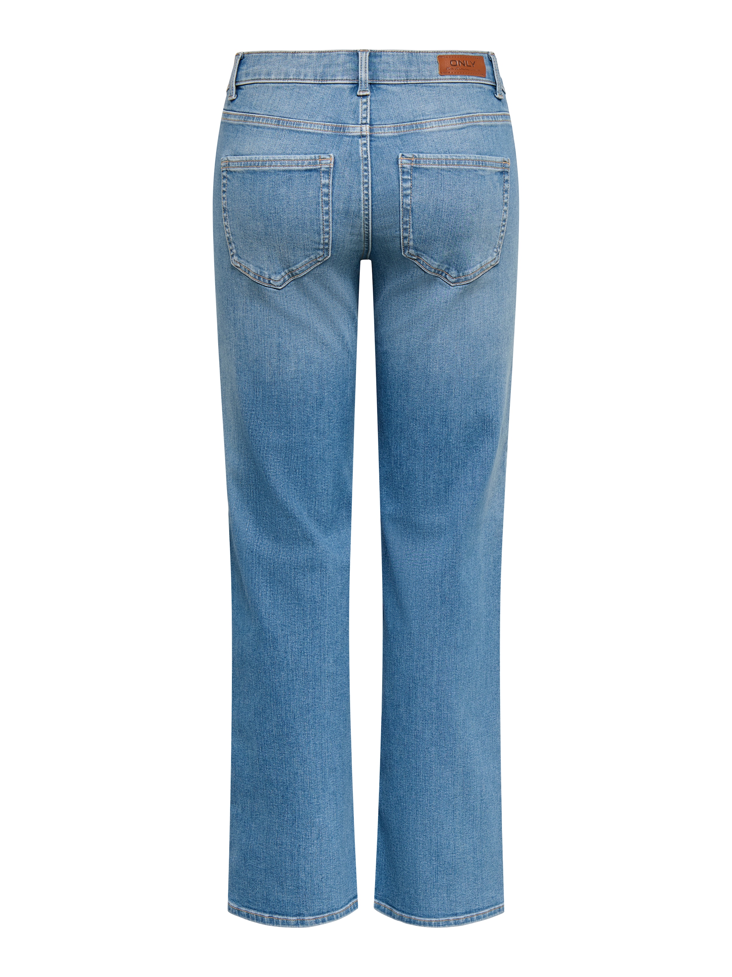 ONLY Straight-Jeans »ONLWINNIE  MID STRAIGHT DNM« Baumwollmischung, straight fit, mid waist