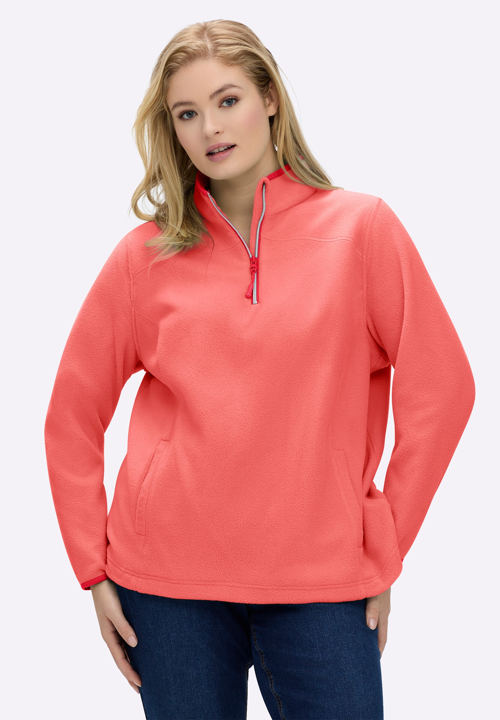 Witt Fleeceshirt »Fleece-Shirt Fleeceshirt mit Stehkragen und Reißverschluss«