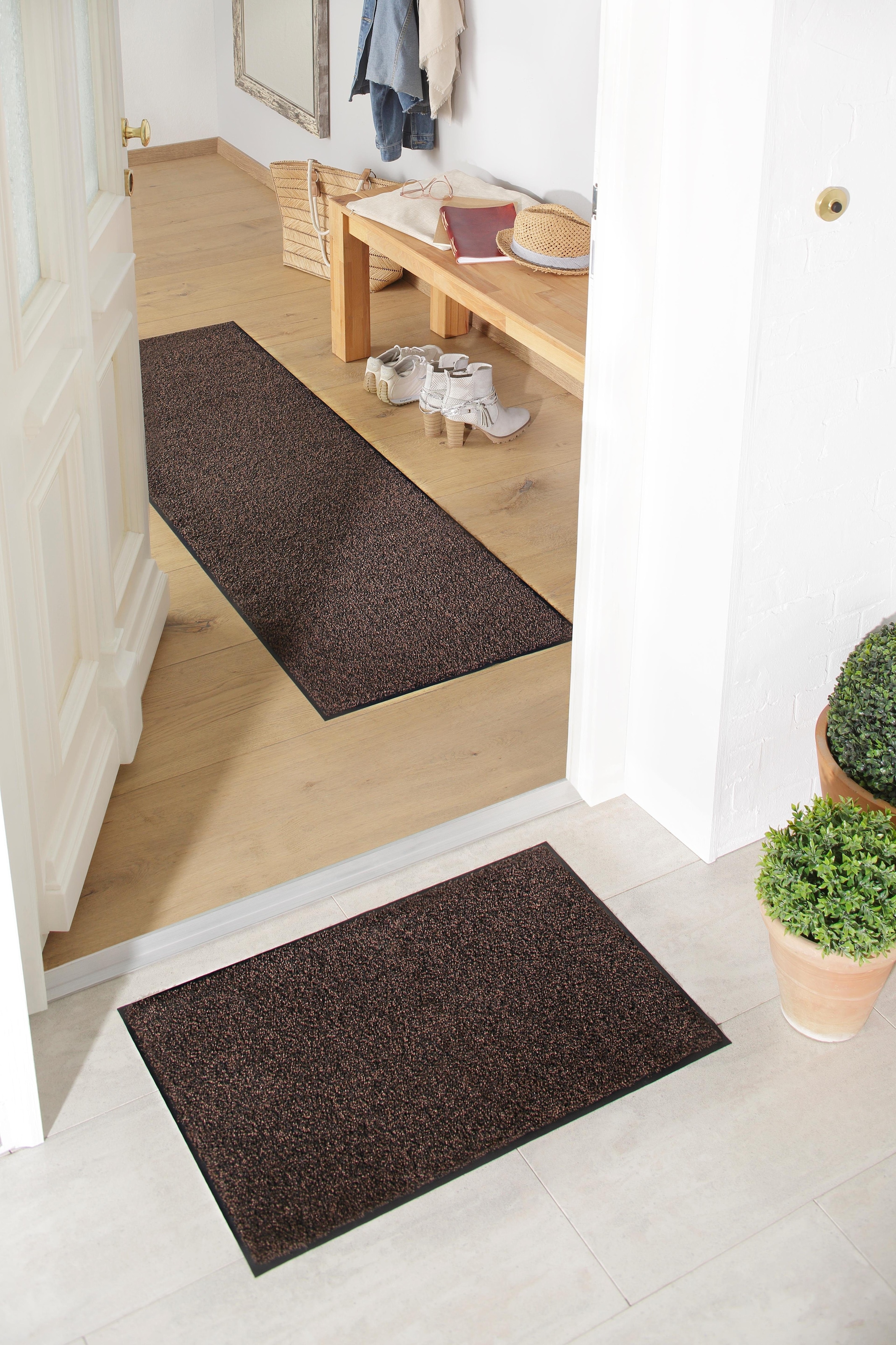 my home Fußmatte »Ember«, rechteckig, 9 mm Höhe, Schmutzfangmatte, In- und Outdoor geeignet