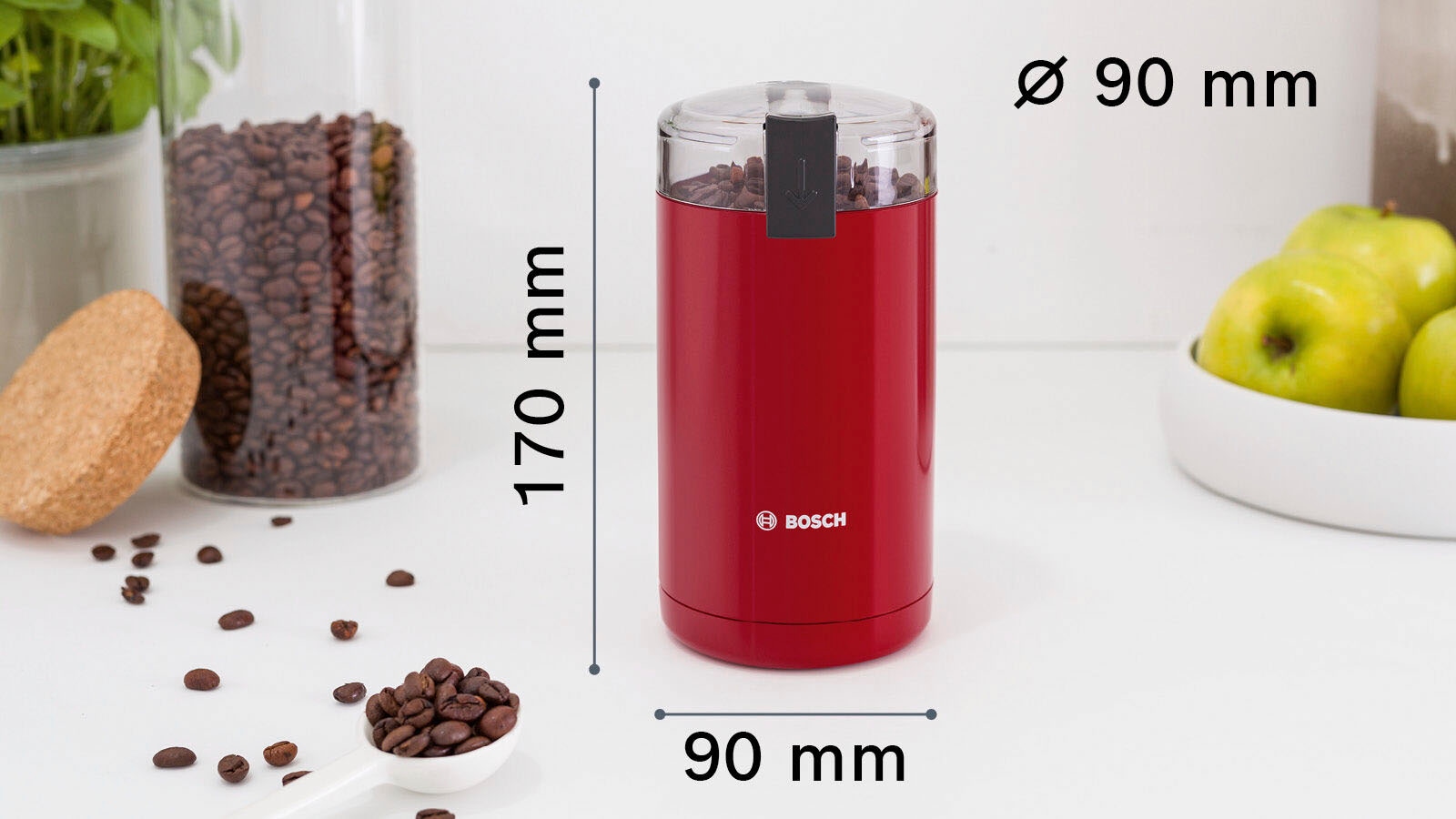 BOSCH Kaffeemühle »TSM6A014R«, 180 W, Schlagmesser, 75 g Bohnenbehälter