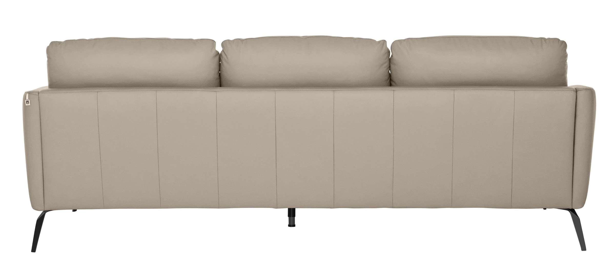 W.SCHILLIG Big-Sofa »softy«, mit dekorativer Heftung im Sitz, Füße schwarz pulverbeschichtet