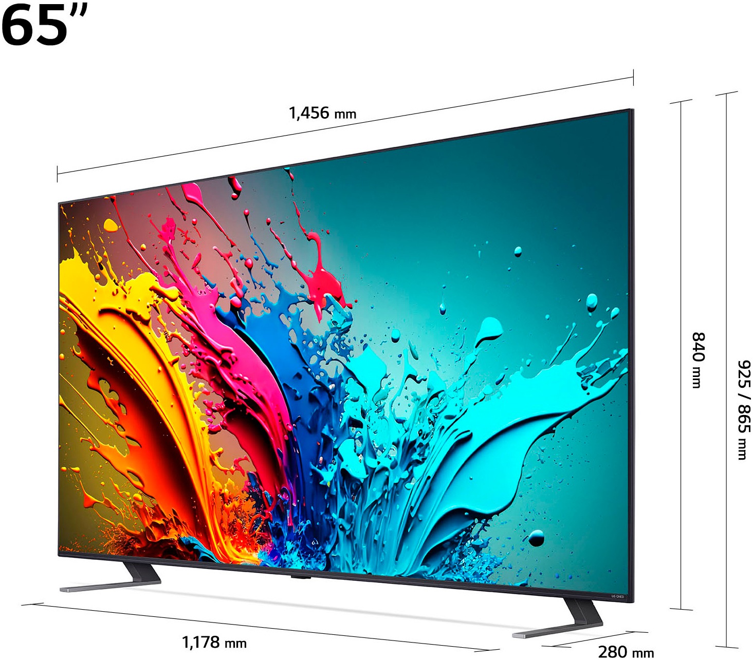 LG QNED-Fernseher »65QNED85T6C«, 4K Ultra HD, Smart-TV