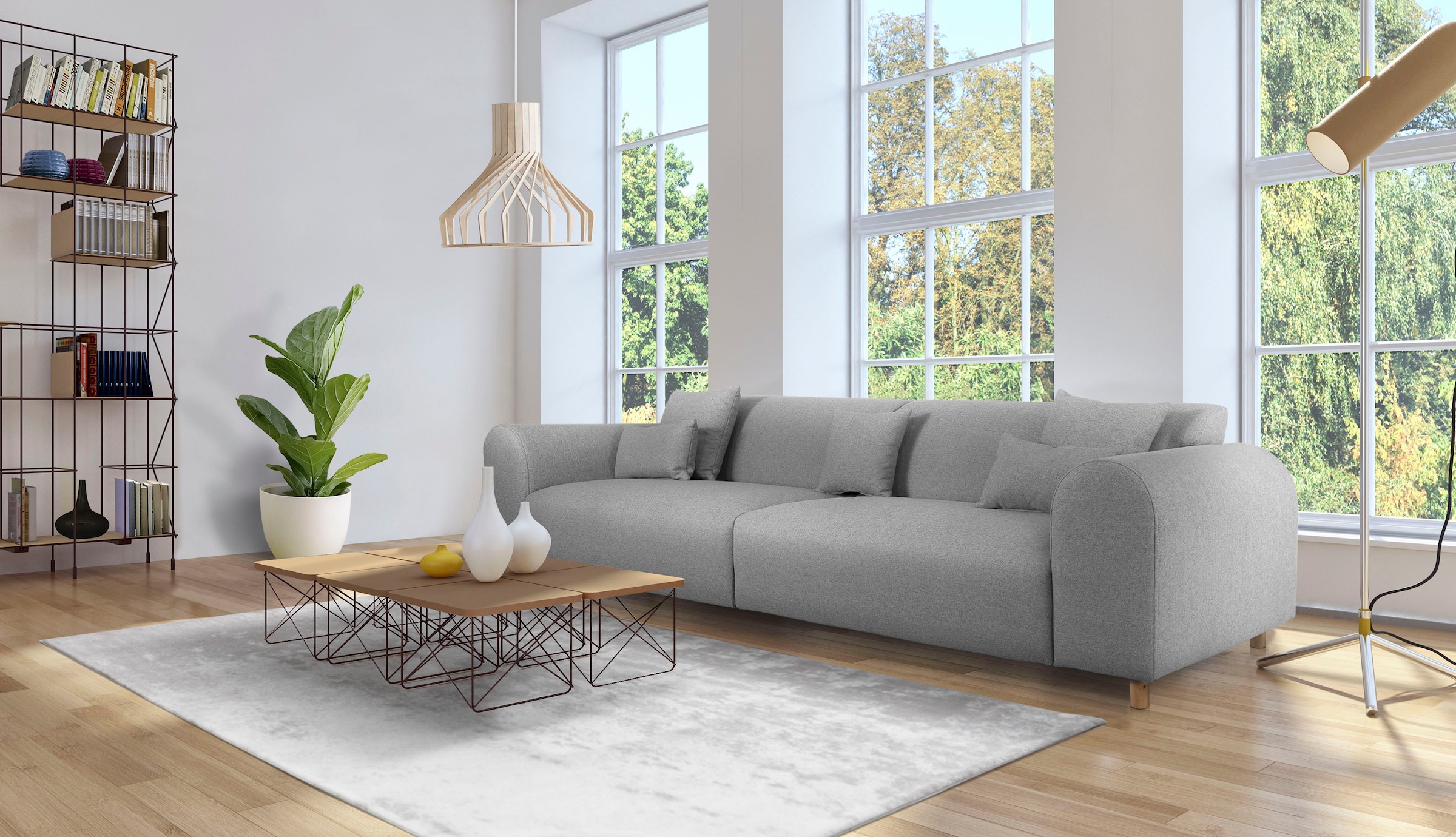 andas Big-Sofa »Svennis«, in 2 Bezugsqualitäten, B/T/H: 314/98/83 cm kaufen