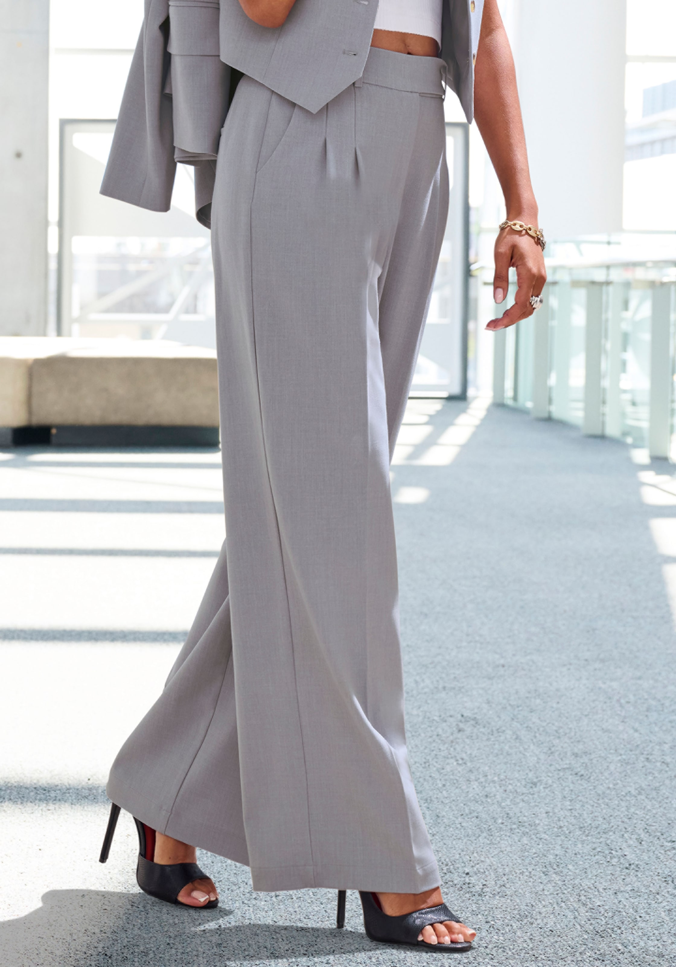 LASCANA Palazzohose  im Business-Look, elegante Anzughose mit Taschen