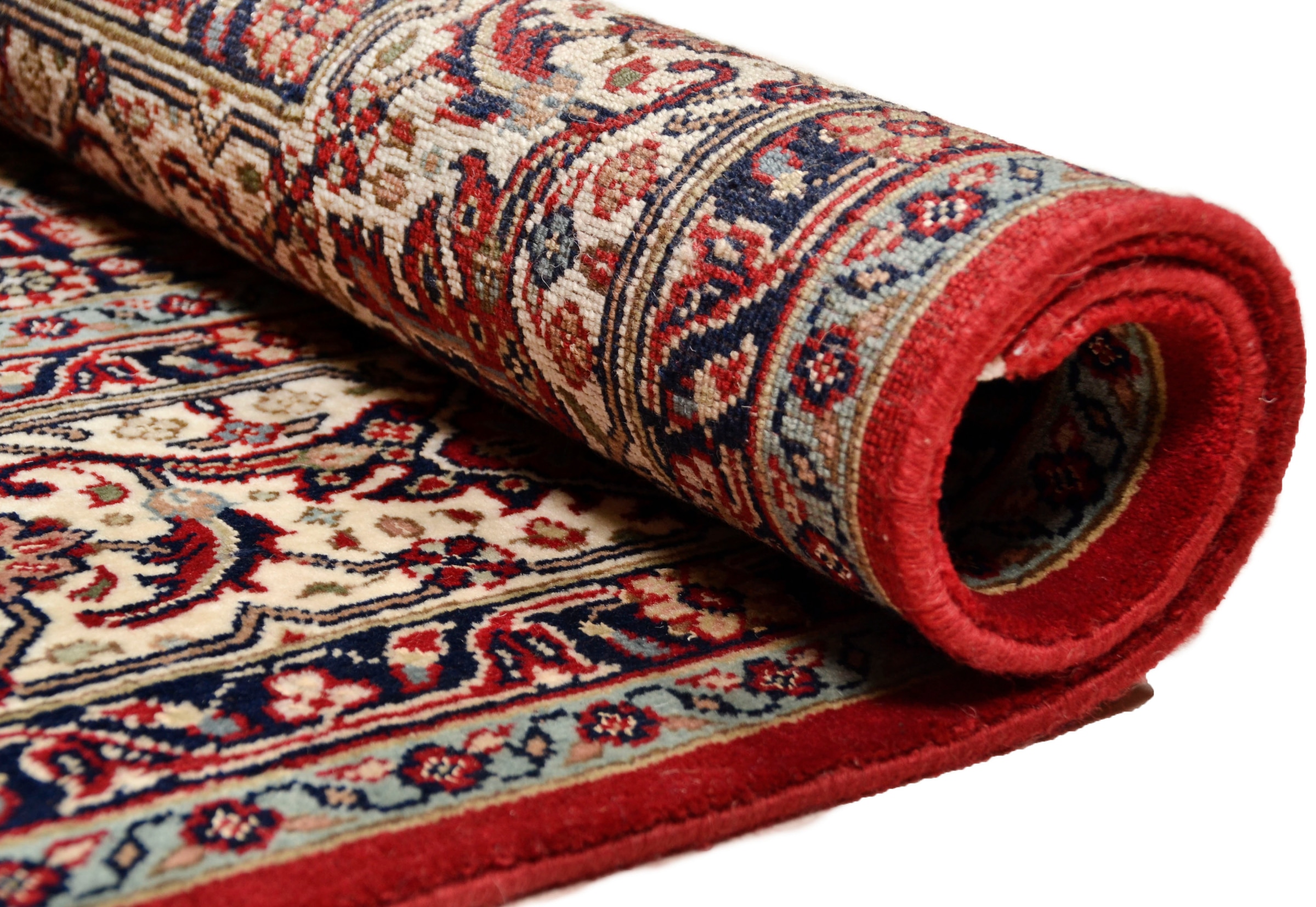THEKO Orientteppich »Meraj Silk Touch Bidjar«, rechteckig, 12 mm Höhe, Flor aus 20% Seide, handgeknüpft, mit Fransen