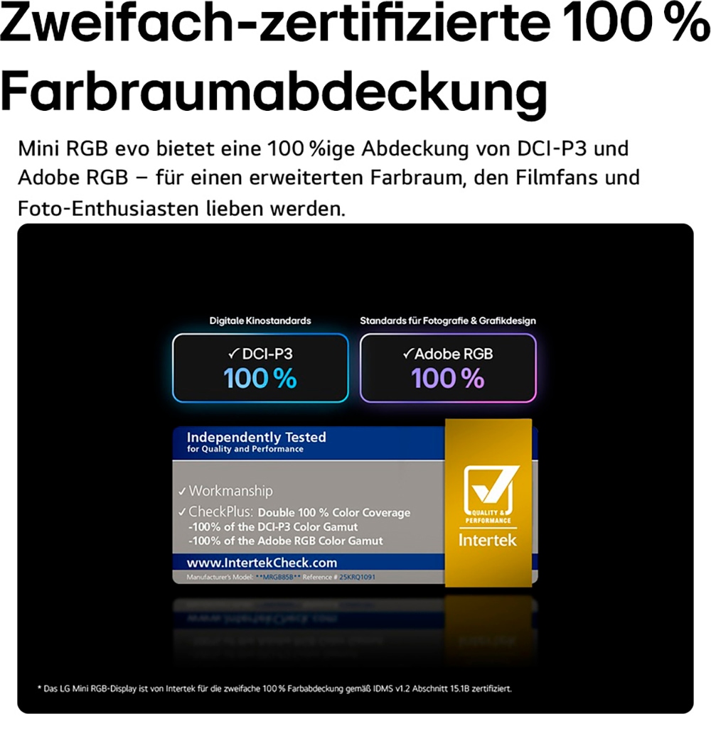 LG Mini-LED-Fernseher »86MRGB87B9B« 217 cm/86 ″ Smart-TV