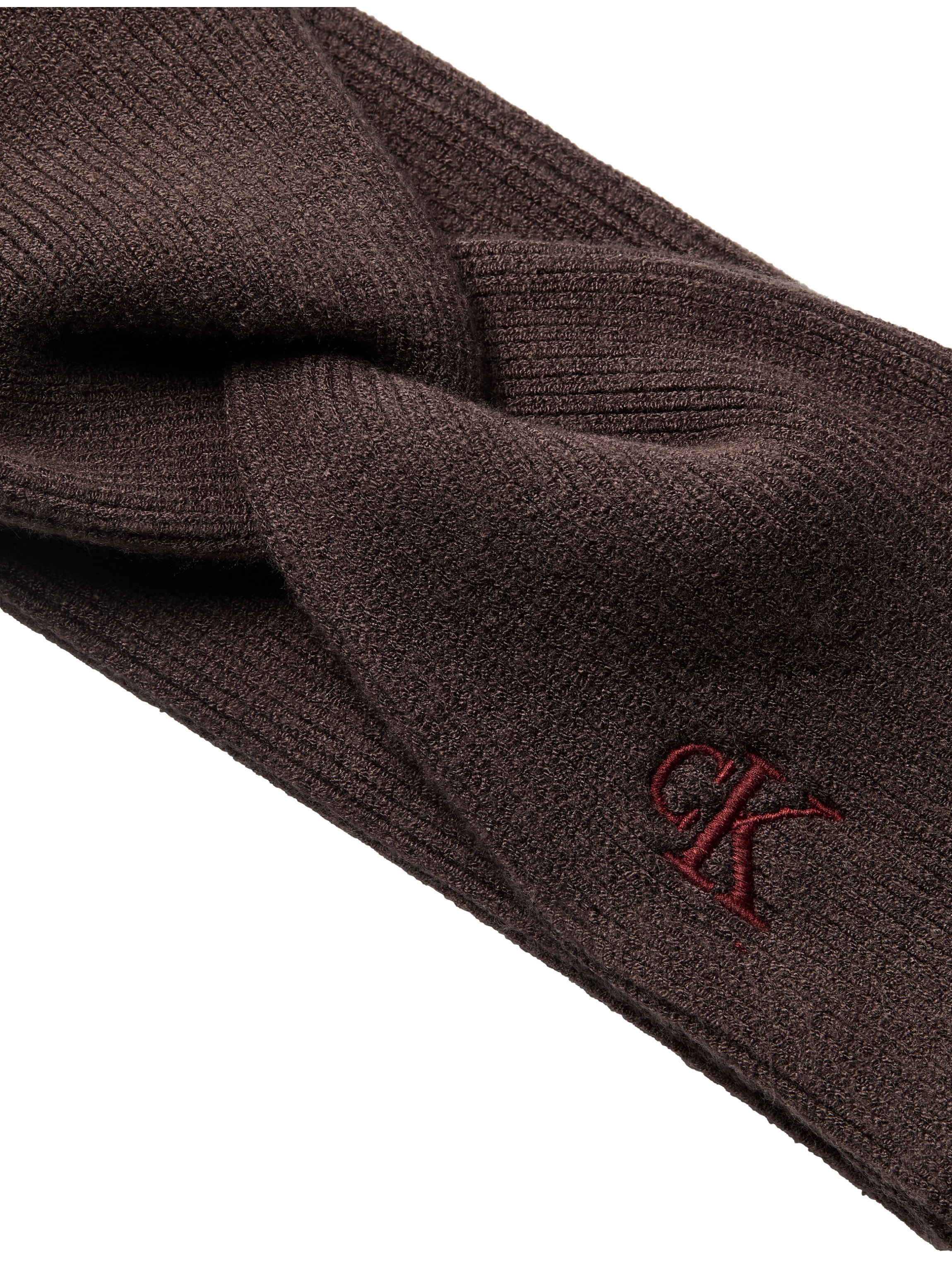 Calvin Klein Jeans Stirnband »CK FINE RIB TWIST HEADBAND« aus weichem Strick