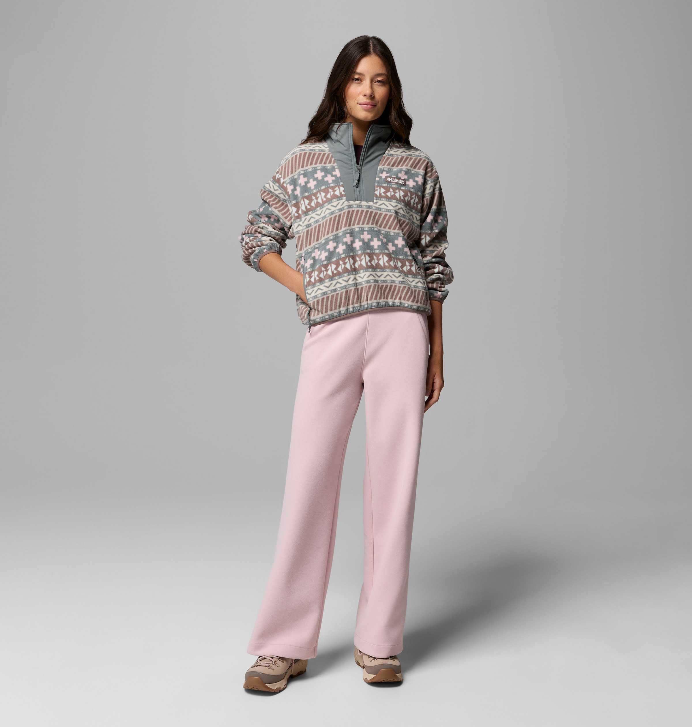 Columbia Fleecepullover »Sequoia Grove II Printed Half Zip«, mit Halbreißverschluss, aus Polyester-Fleece, Langarm-Design
