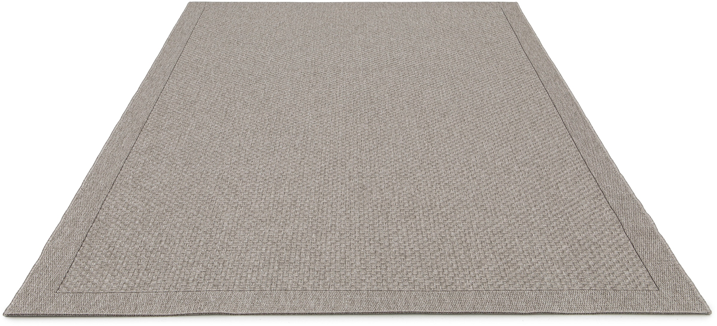 OTTO home Teppich »Arona, Sisal-Optik mit Bordüre, auch für Balkon und Terrasse« rechteckig 7 mm Höhe In- und Outdoor geeignet, Wetterfest & UV-beständig