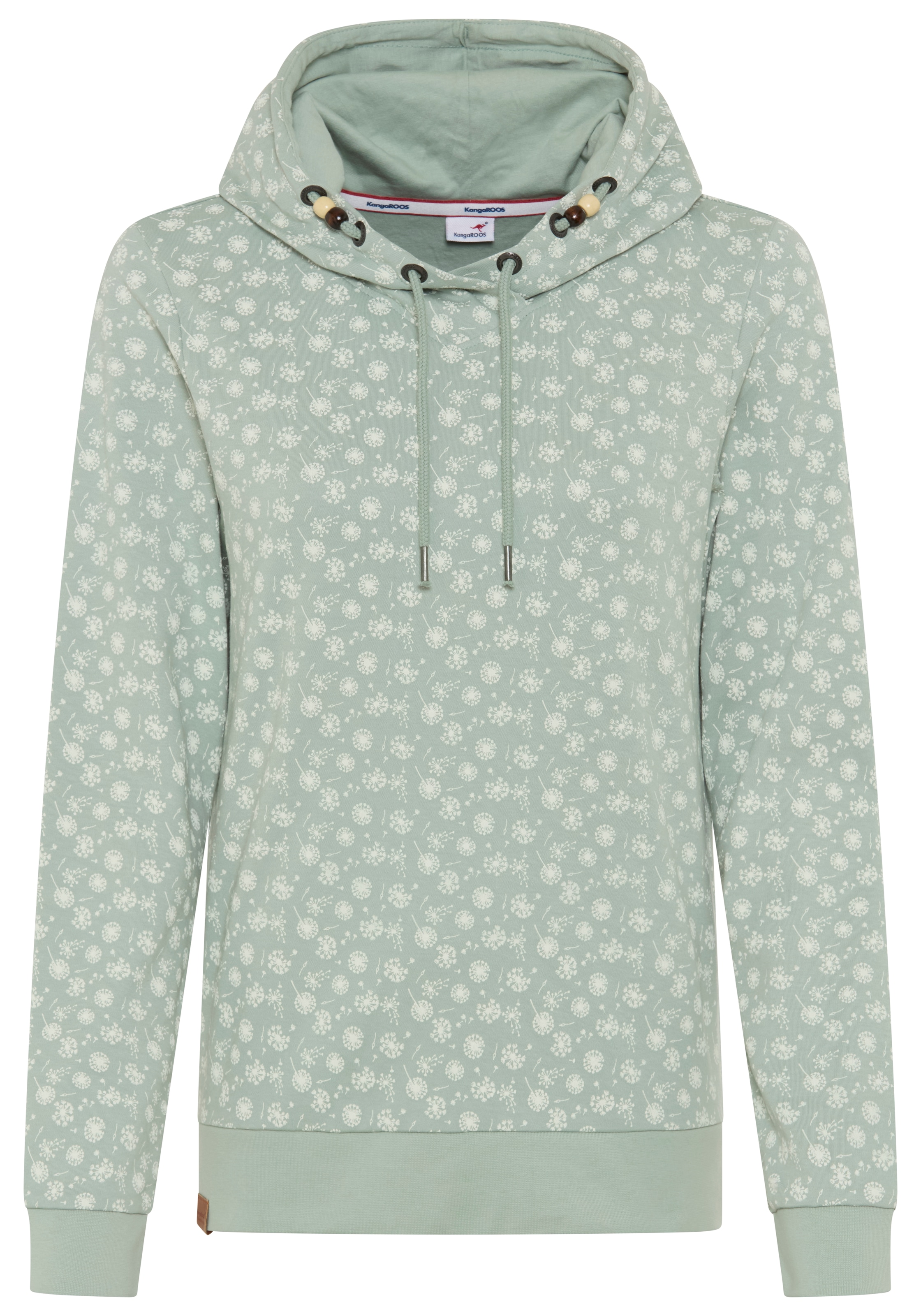 KangaROOS Kapuzensweatshirt , mit Kapuze und Kordelzug, aus Baumwolle, bequeme Passform
