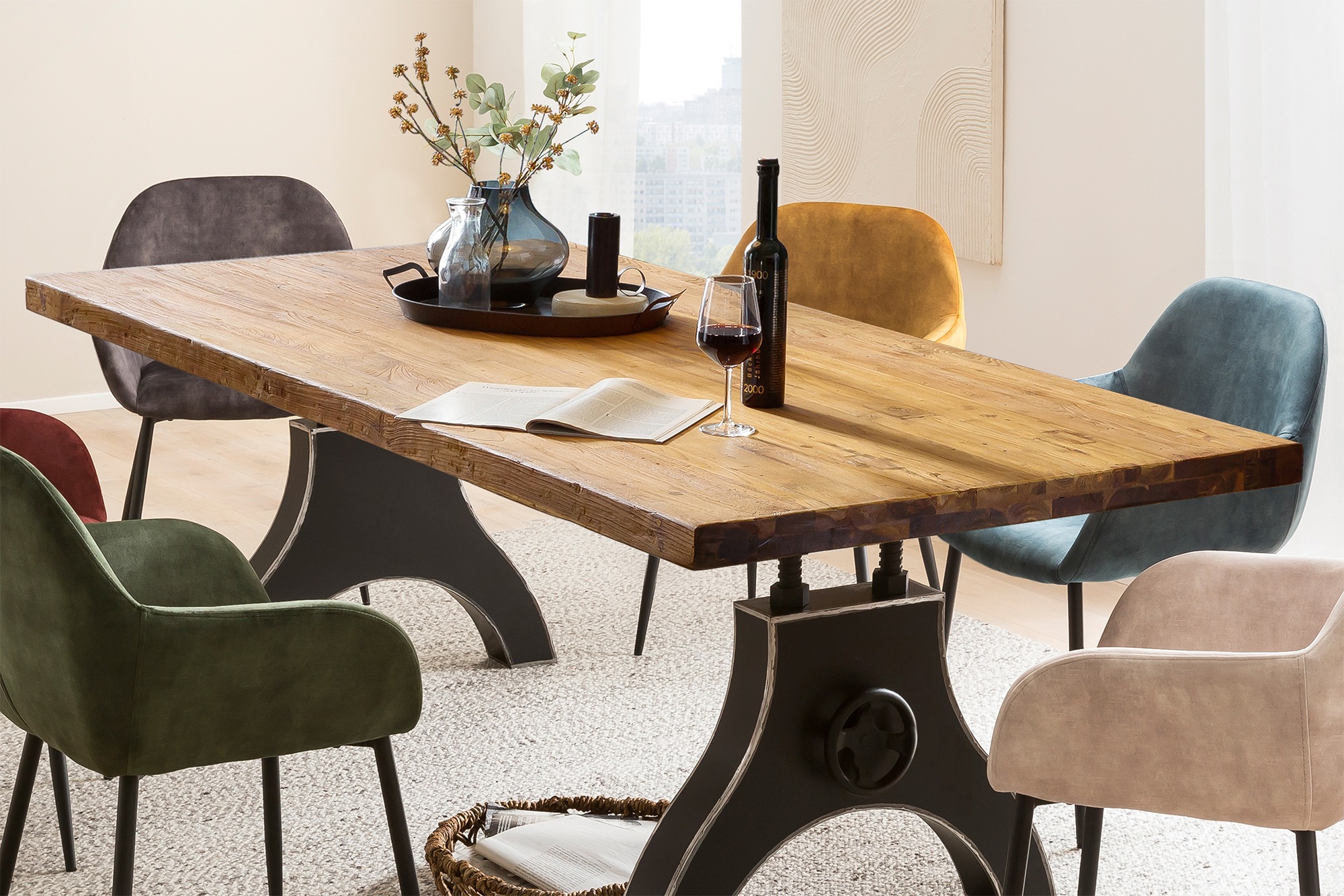 SIT Esstisch, extra hohe Plattenstärke von 50 mm