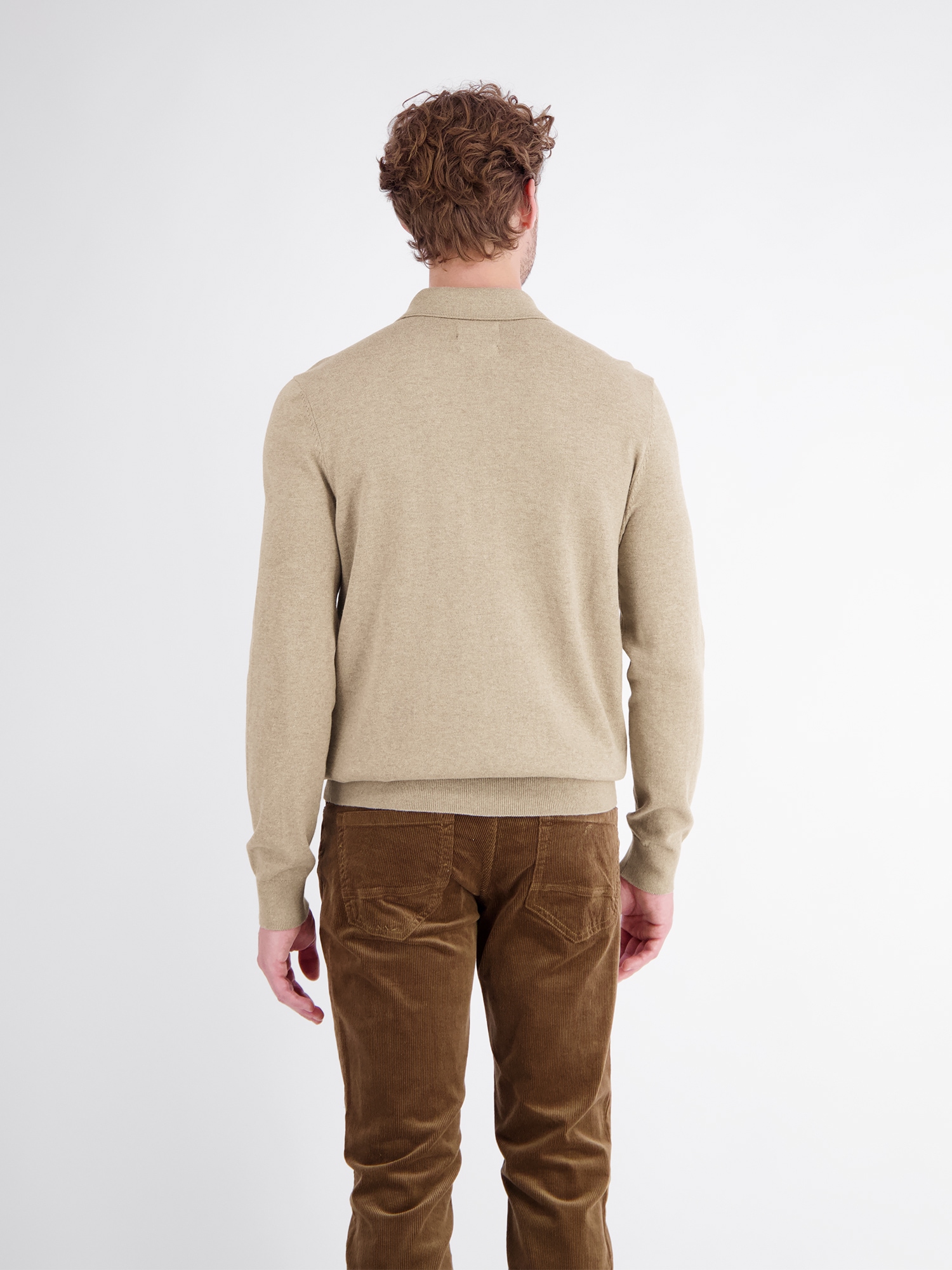 LERROS Langarm-Poloshirt »Langarm Polo aus Baumwollstrick mit flexiblen Rippbündchen«