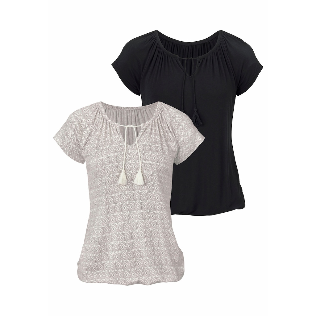 Vivance T-Shirt, (2er-Pack)