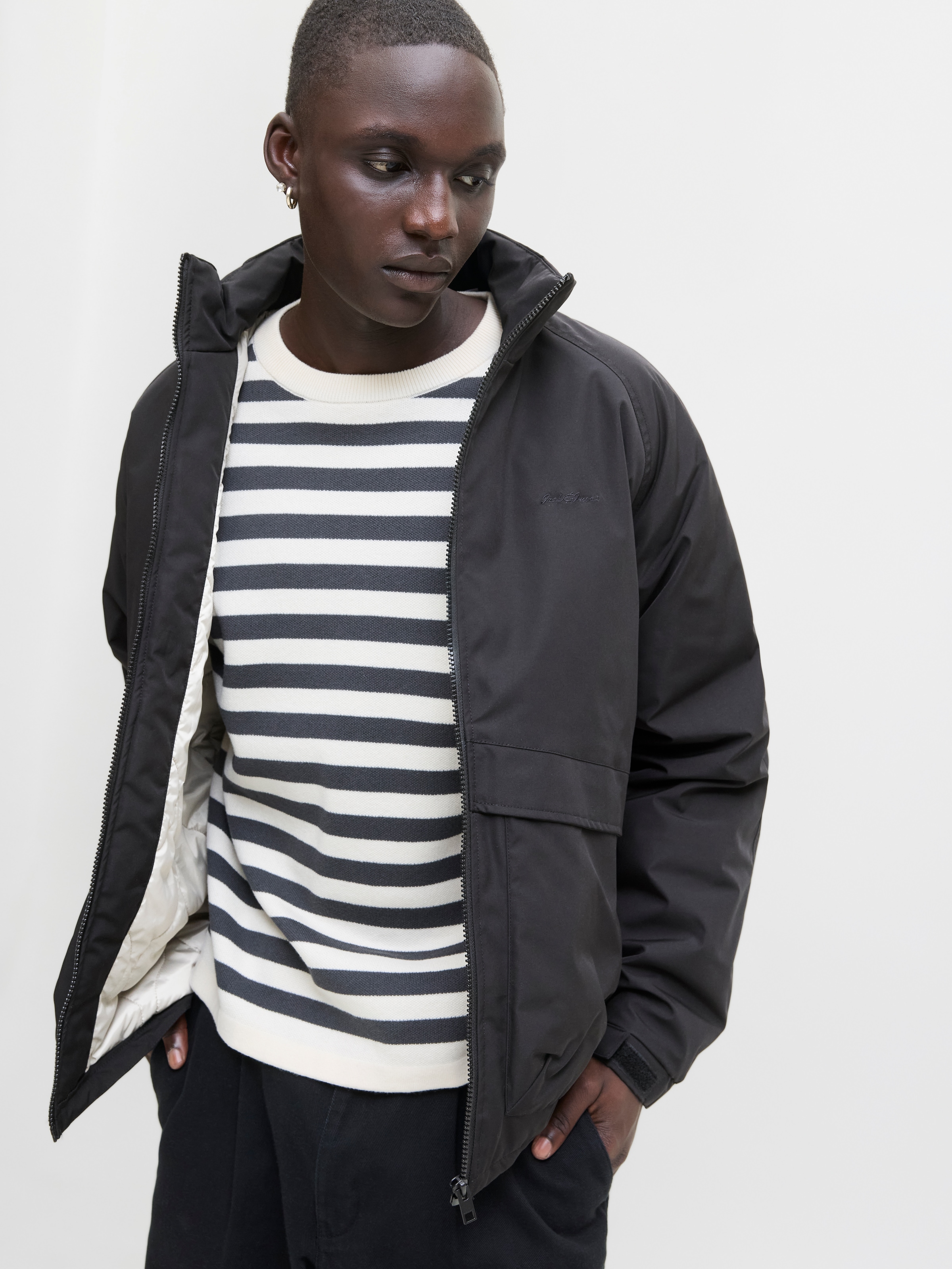 Jack & Jones Outdoorjacke »JJEDIEGO TRANSITIONAL JACKET NOOS«, ohne Kapuze