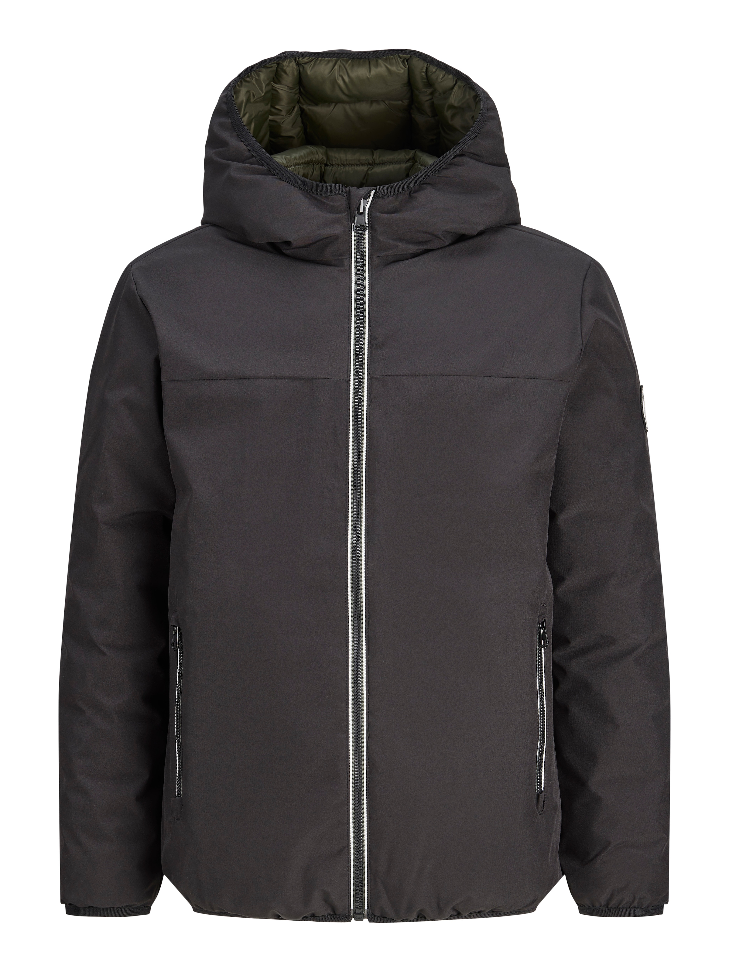 Jack & Jones Junior Wendejacke »JJEBROOKLYN REVERSIBLE JACKET SN JNR« mit Kapuze Kunstfaser, zum Wenden