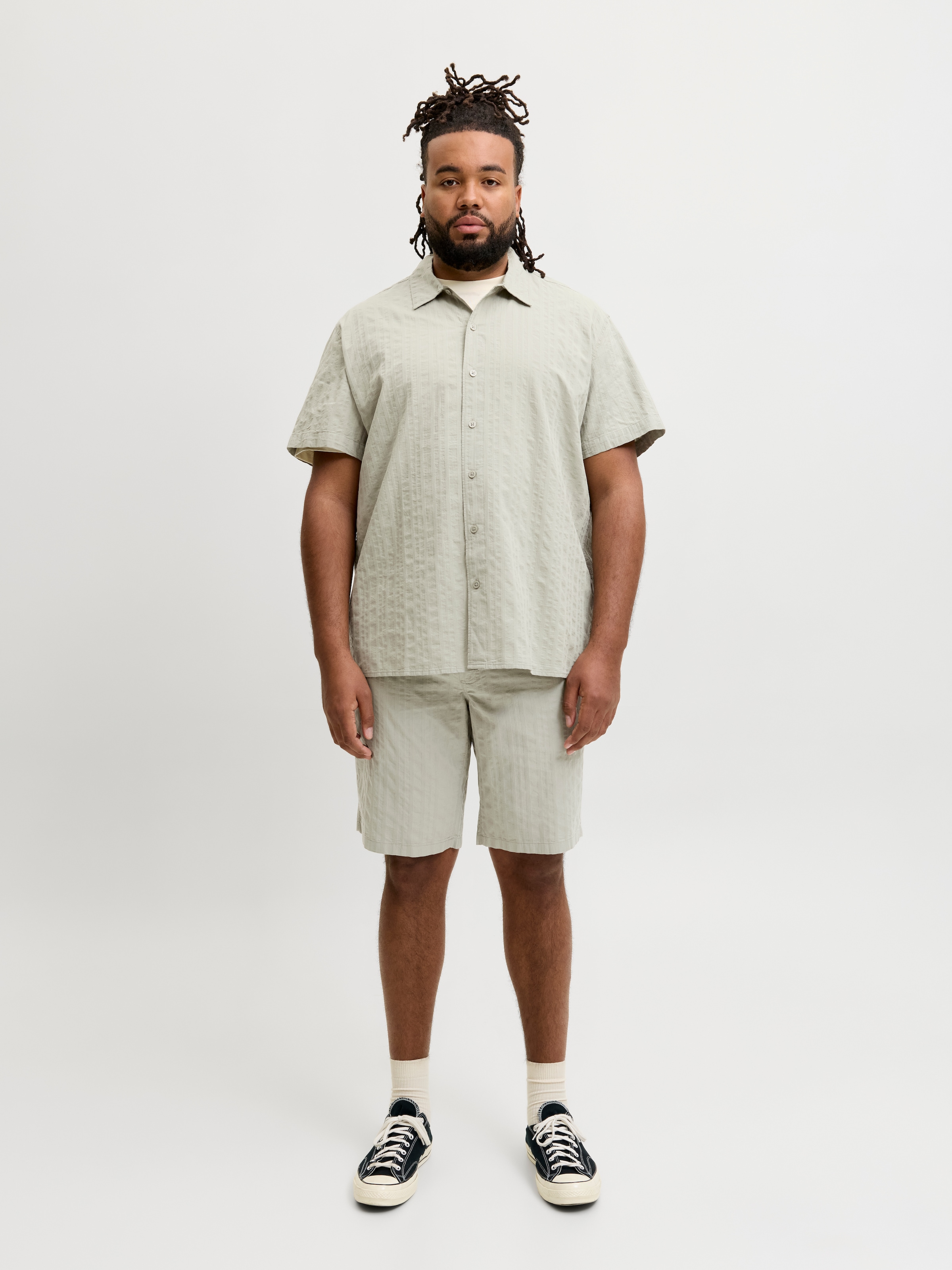 Jack & Jones PlusSize Shorts »JPSTJAIDEN RIVIERA TEXTURE SHORT PLS«  mit elastischem Bund