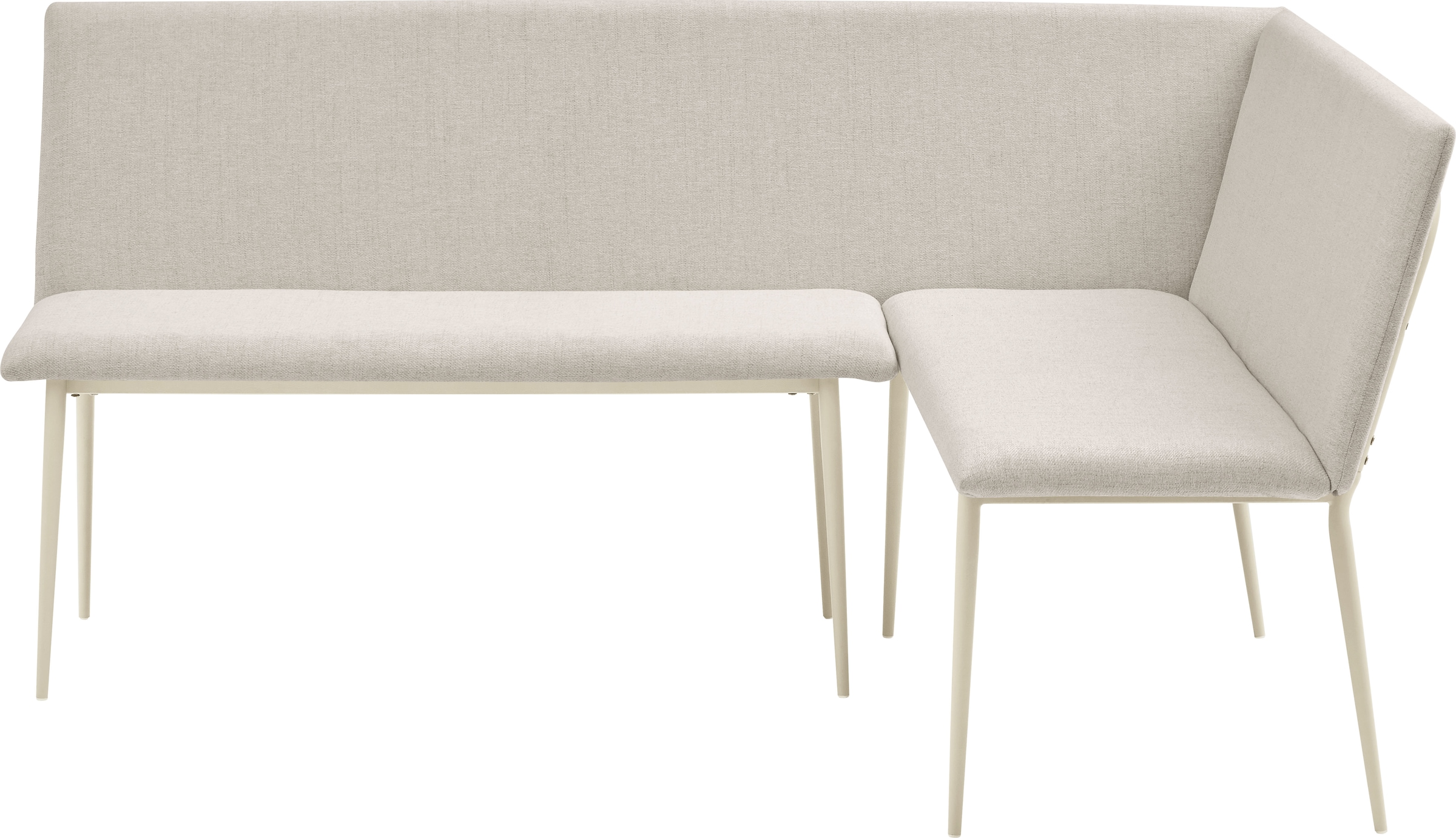 OTTO home Eckbank »Cassy« pflegeleichter Strukturstoff, Metallgestell, FSC-zertifiziertes Holz