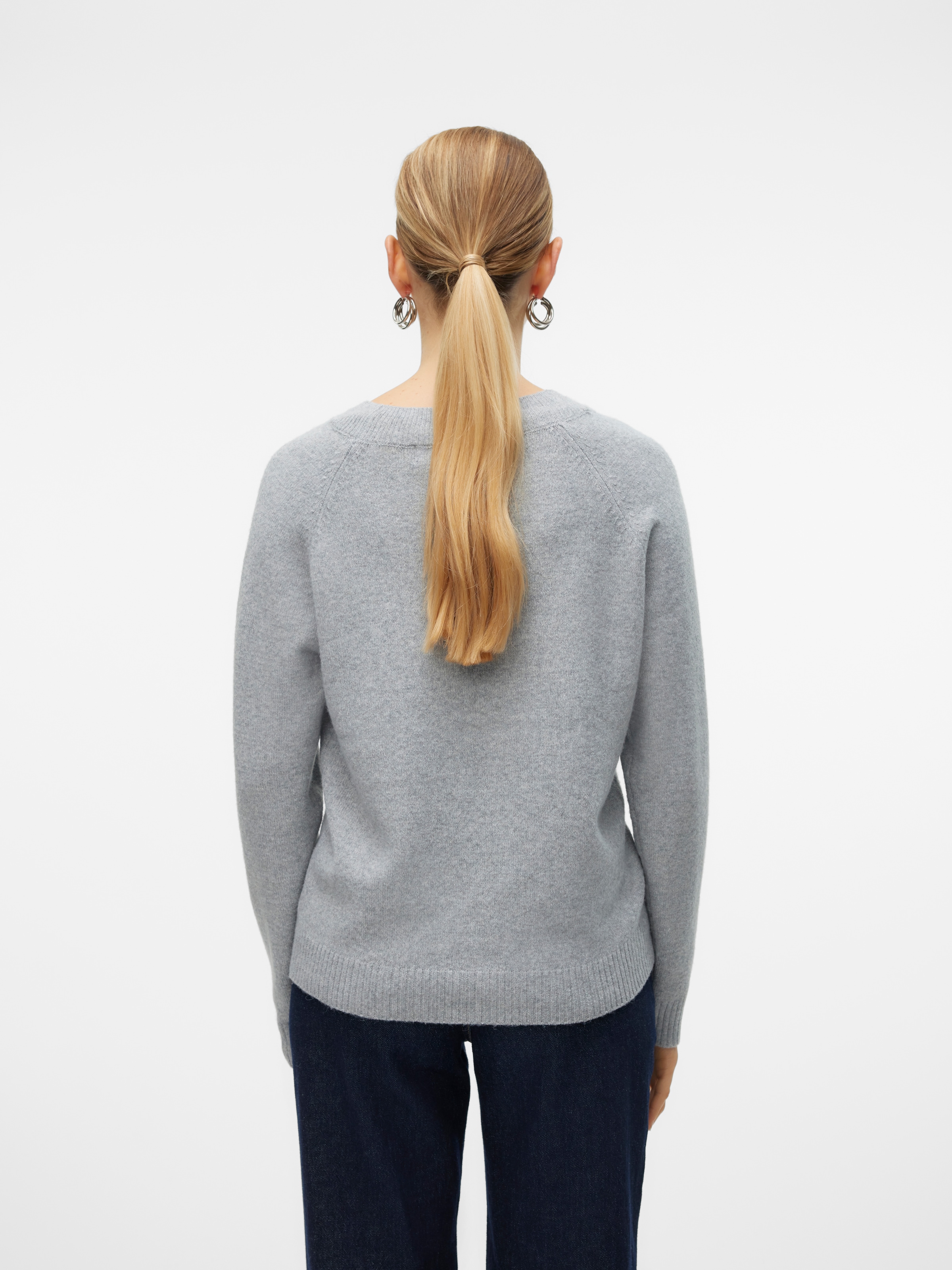 Vero Moda Rundhalspullover »VMDOFFY« in melierter Optik