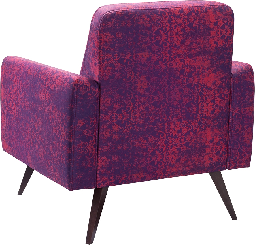 exxpo - sofa fashion Sessel »Side, bequemer Loungesessel mit extravagantem Bezug«