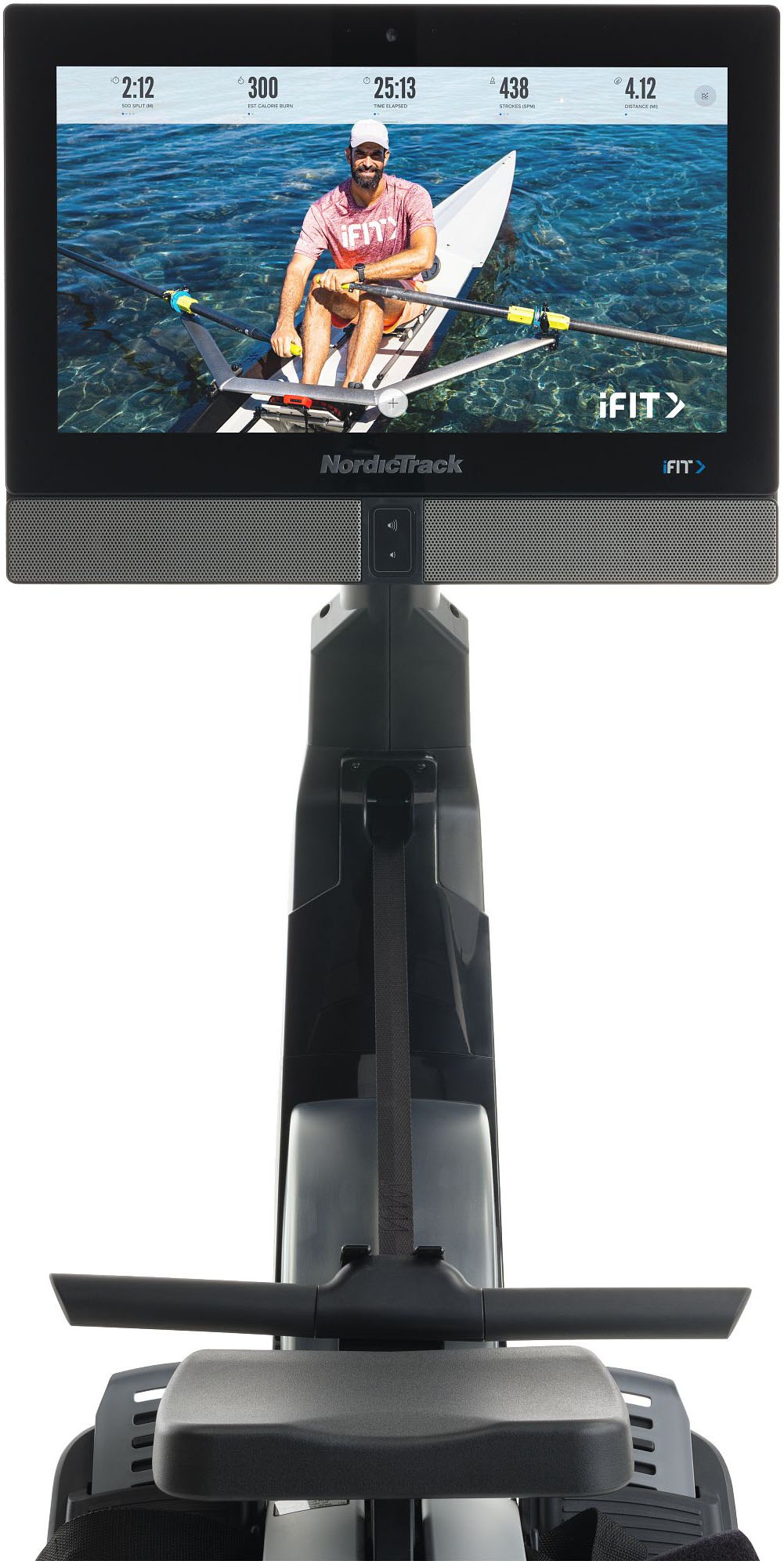 NordicTrack Rudergerät »NordicTrack RW900«, (iFIT-fähiges Rudergerät mit schwenkbarem 22'' Touchscreen), Rudermaschine, 26 Widerstandsstufen, Magnetbremssystem