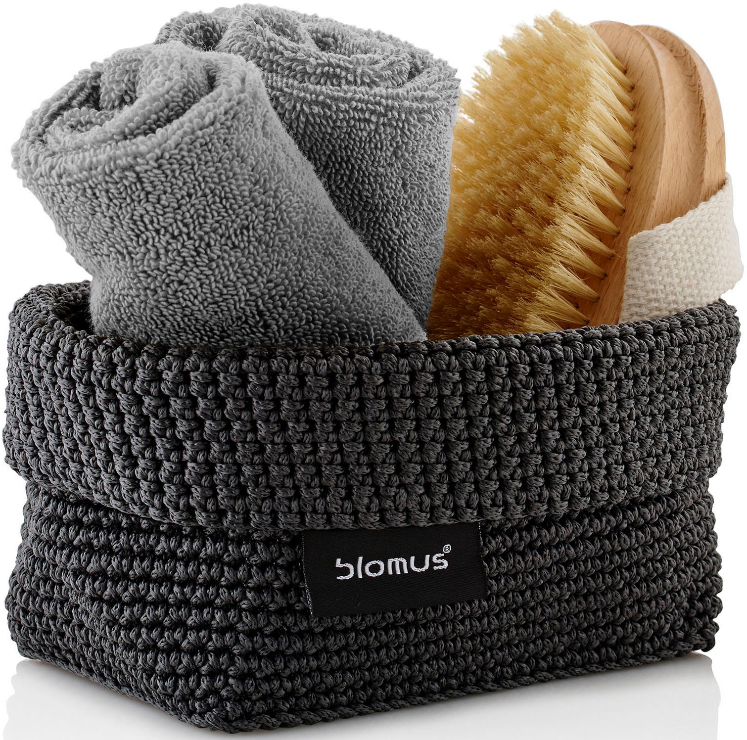 BLOMUS Häkelkorb »Häkelkorb -TELA- anthrazit«