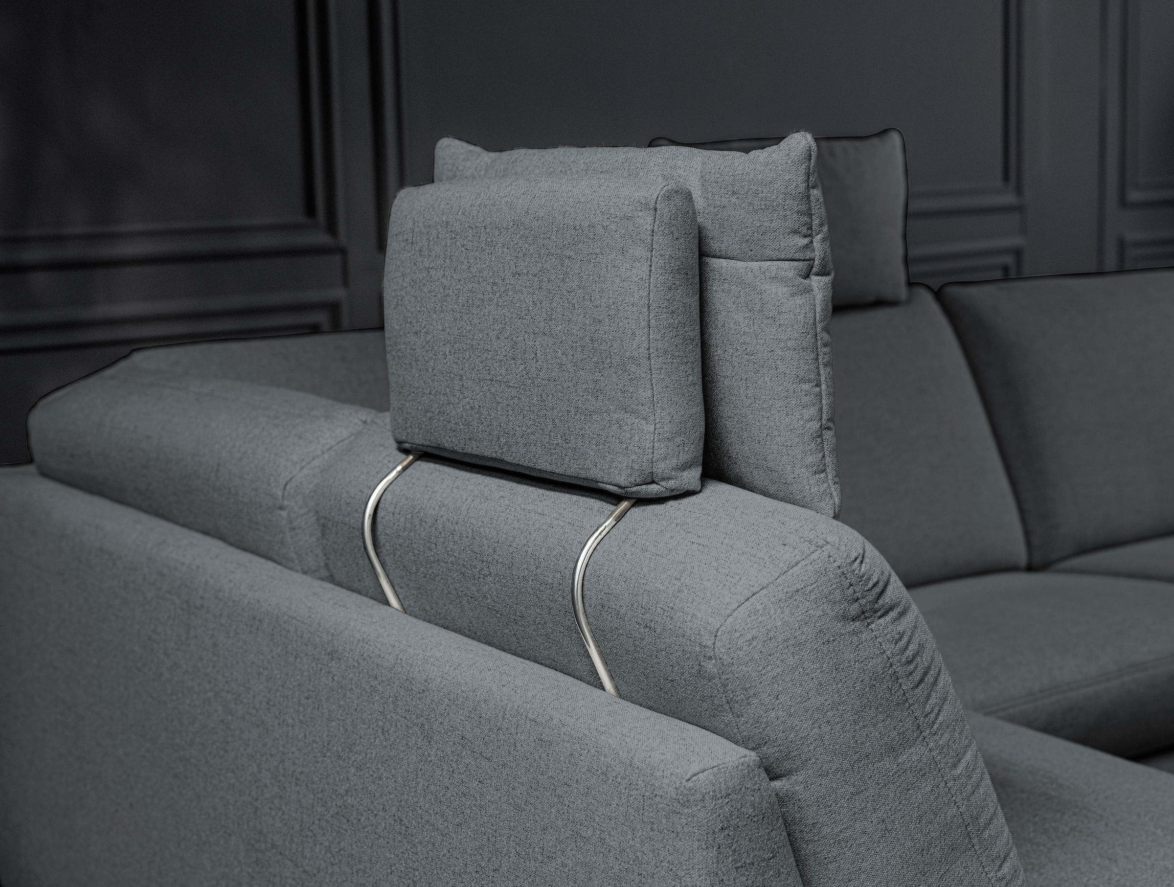 alina Ecksofa, inkl. Kopfstützen, wahlweise mit Relaxfunktion, Breite: 267 cm