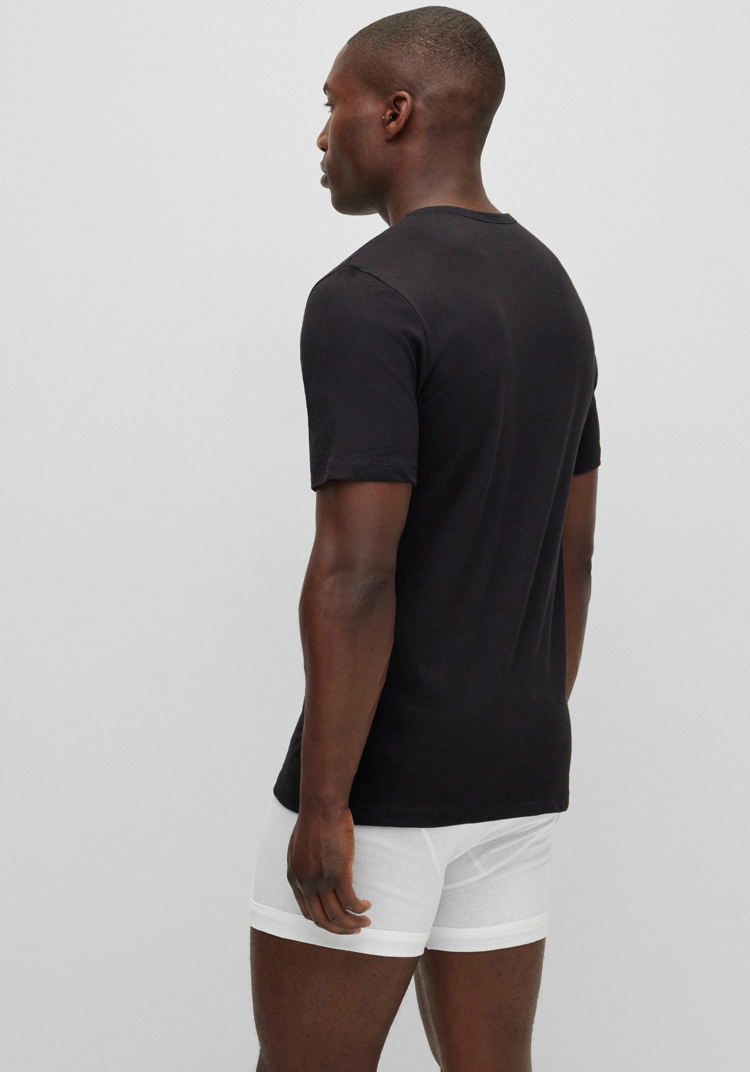 BOSS T-Shirt »Rundhals BOSS ONE x David Beckham«, (Packung, 3 tlg., 3er-Pack), mit dezentem BOSS Logo-Print